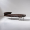 Knoll - Ludwig Mies van der Rohe - Daybed - Barcelona day bed - Acciaio, Pelle, Legno - Nuovo