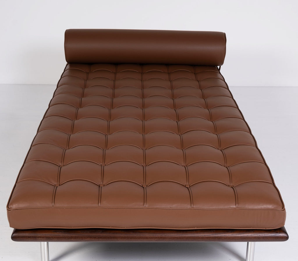 Knoll - Ludwig Mies van der Rohe - Daybed - Barcelona Day Bed - Steel, Leather, Wood - New