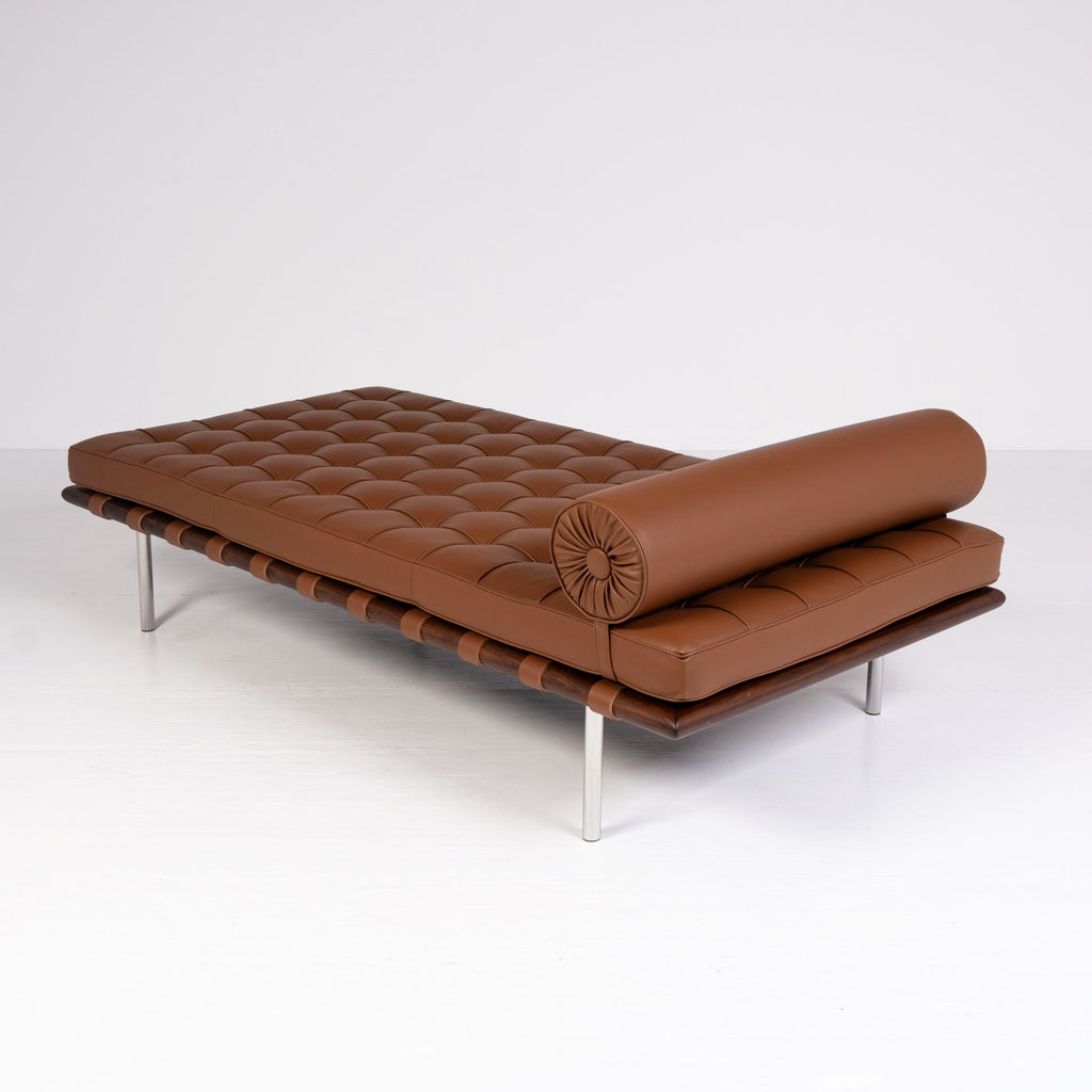 Knoll - Ludwig Mies van der Rohe - Daybed - Barcelona Day Bed - Steel, Leather, Wood - New