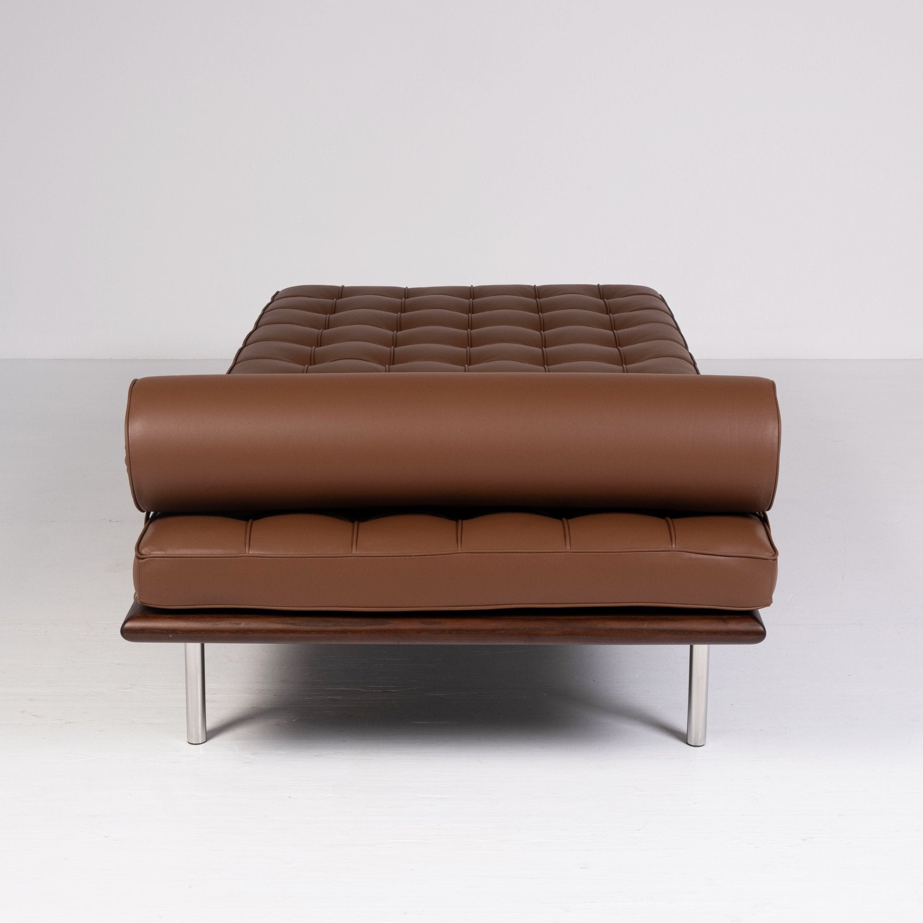 Knoll - Ludwig Mies van der Rohe - Daybed - Barcelona Day Bed - Steel, Leather, Wood - New