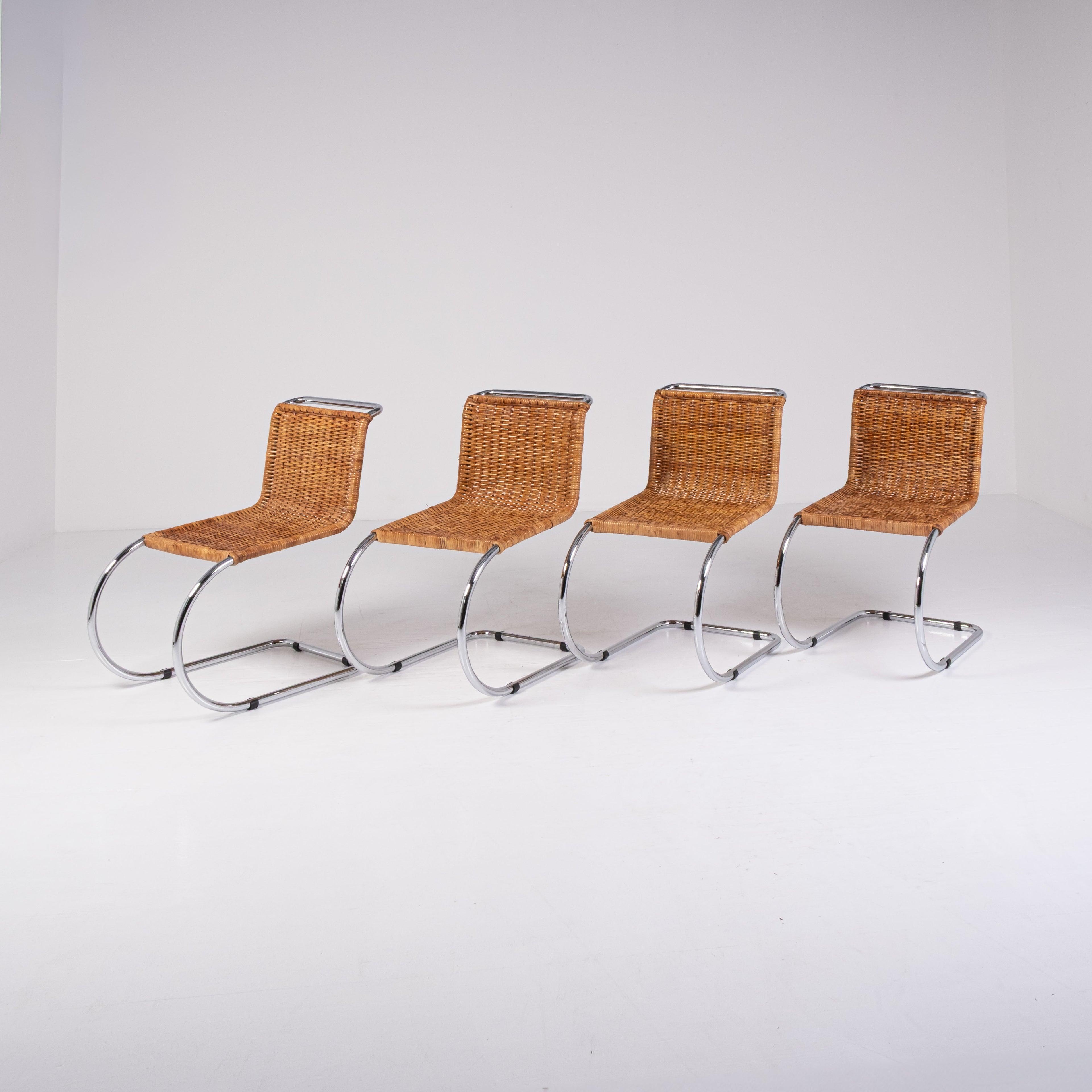 Set di 4 sedie MR10 di Ludwig Mies van der Rohe per Knoll
