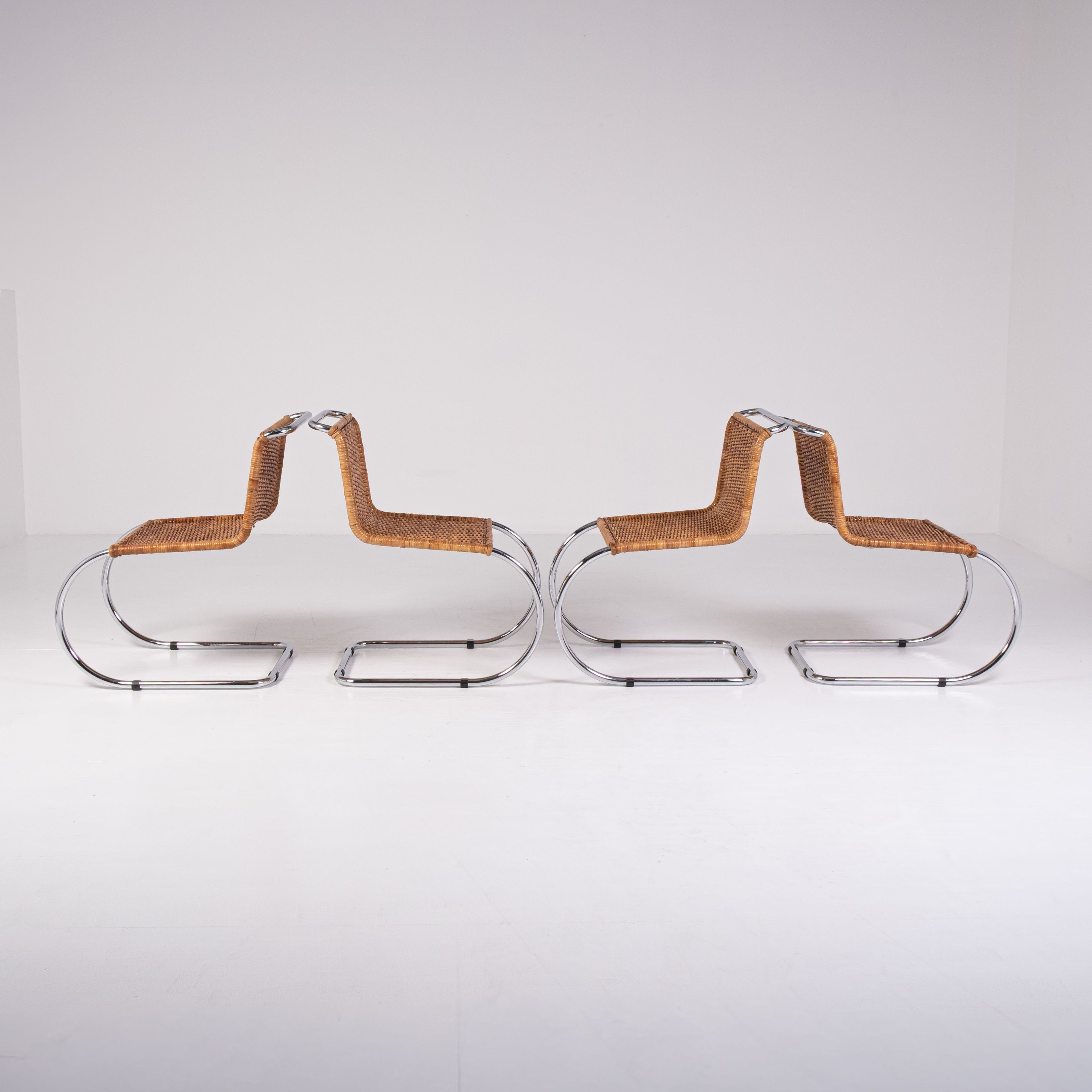 Set di 4 sedie MR10 di Ludwig Mies van der Rohe per Knoll