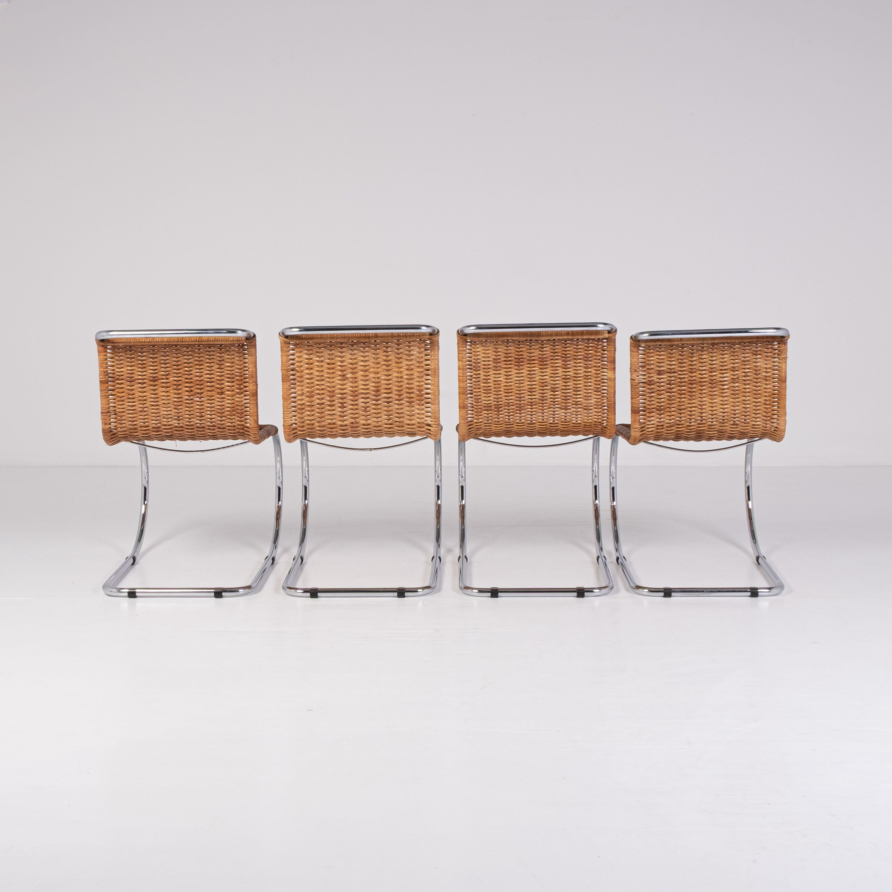 Set di 4 sedie MR10 di Ludwig Mies van der Rohe per Knoll