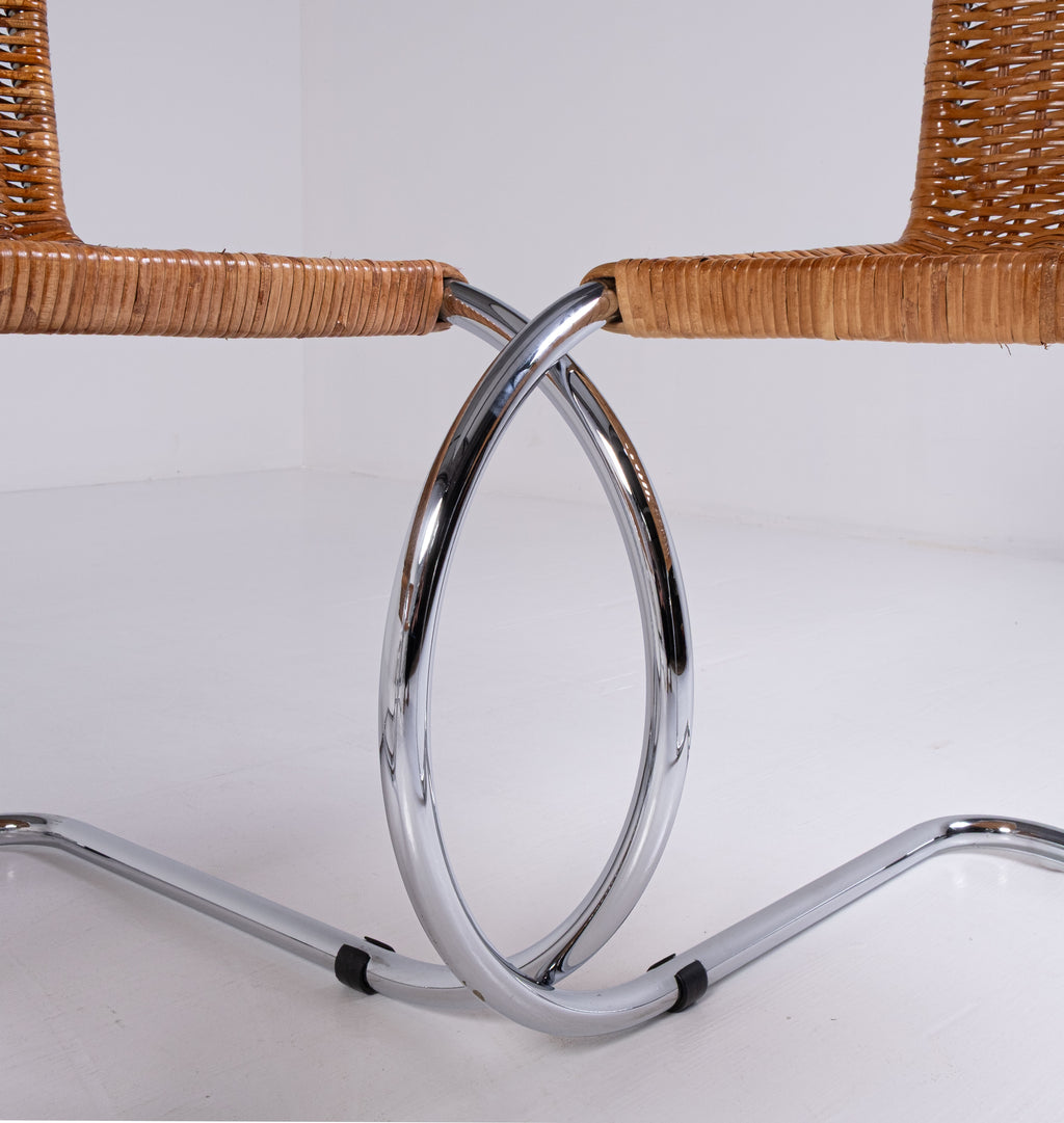 Set di 4 sedie MR10 di Ludwig Mies van der Rohe per Knoll