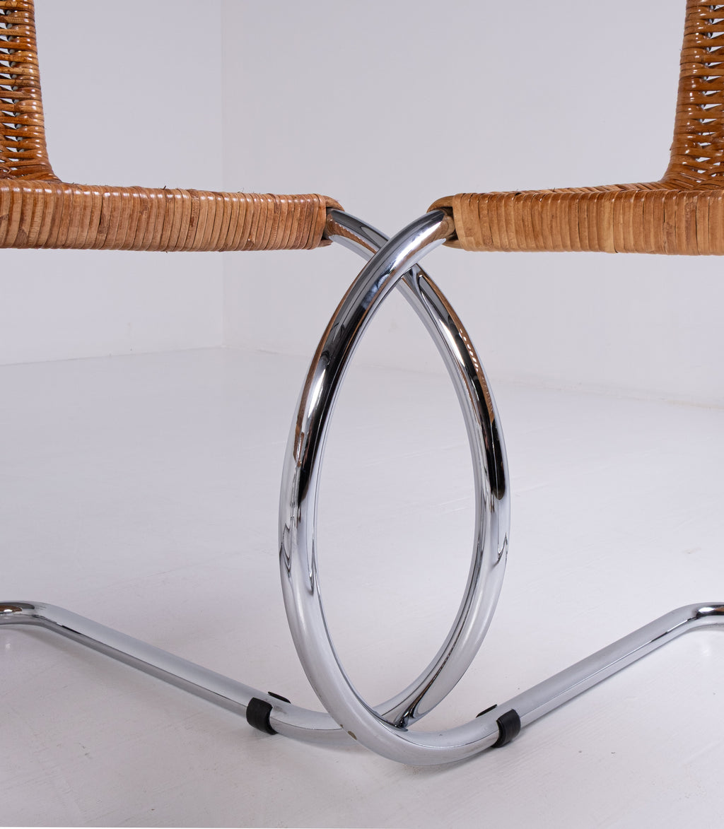 Set di 4 sedie MR10 di Ludwig Mies van der Rohe per Knoll