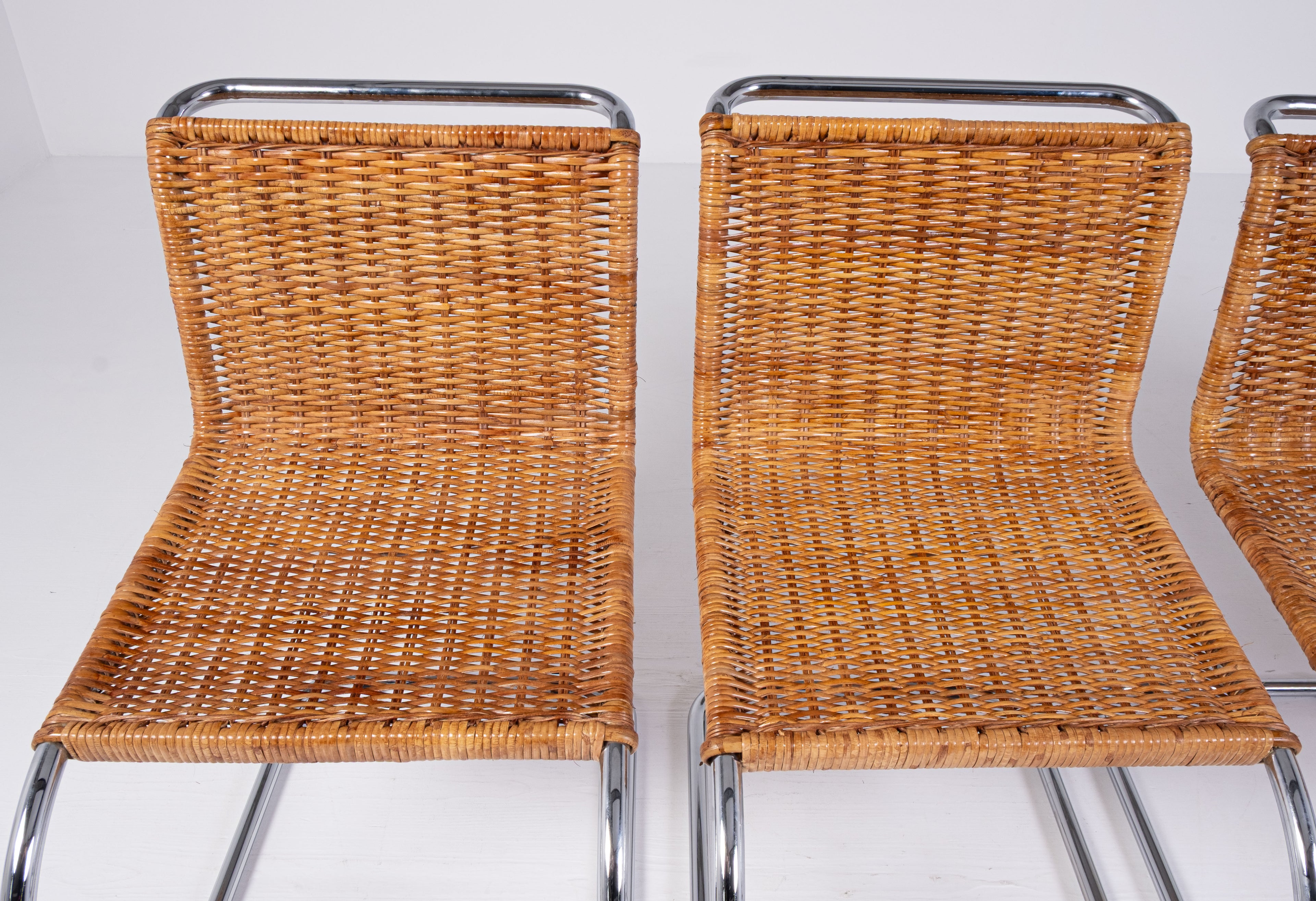 Set di 4 sedie MR10 di Ludwig Mies van der Rohe per Knoll