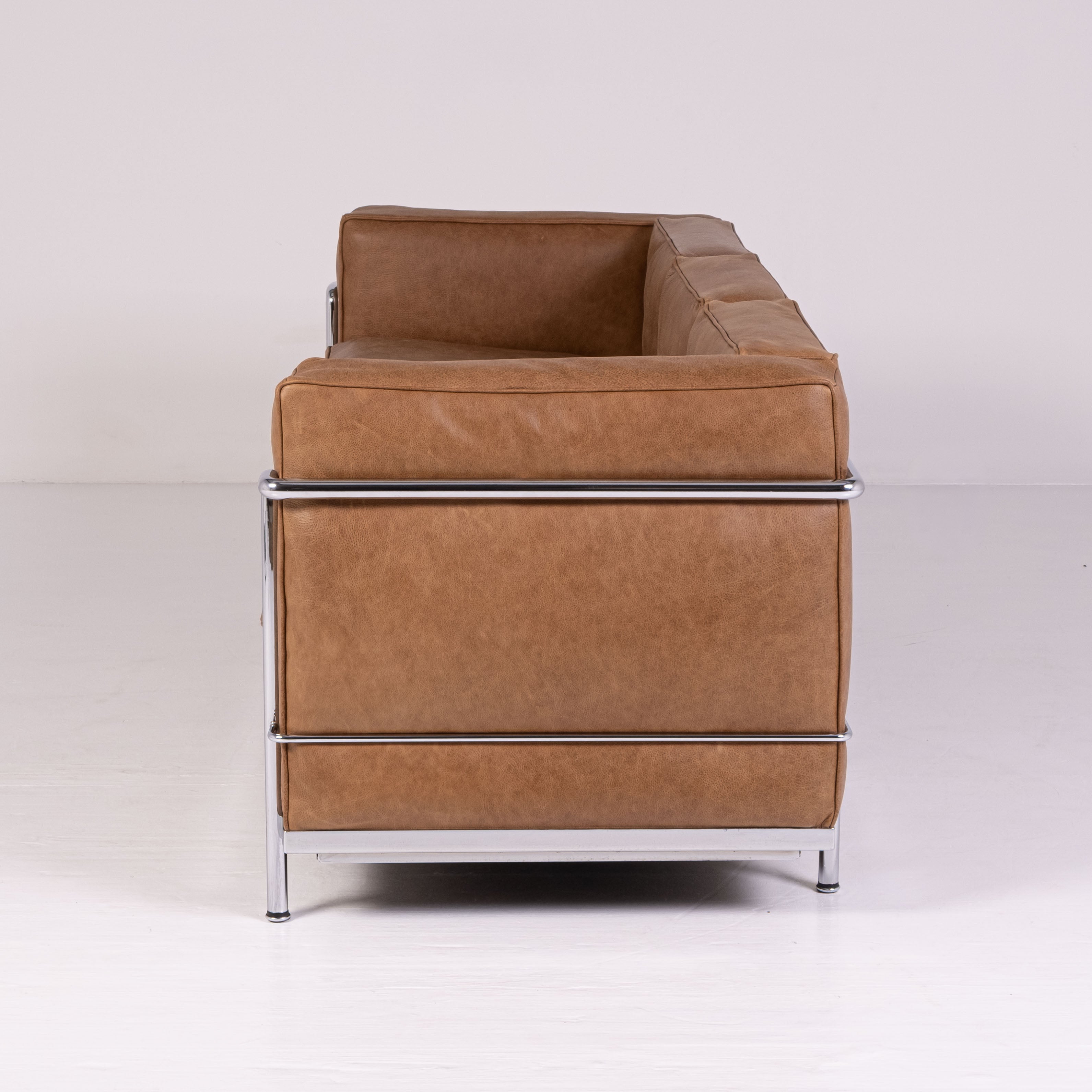 LC2 three-seater sofa by Le Corbusier, Pierre Jeanneret, and Charlotte Perriand for Cassina