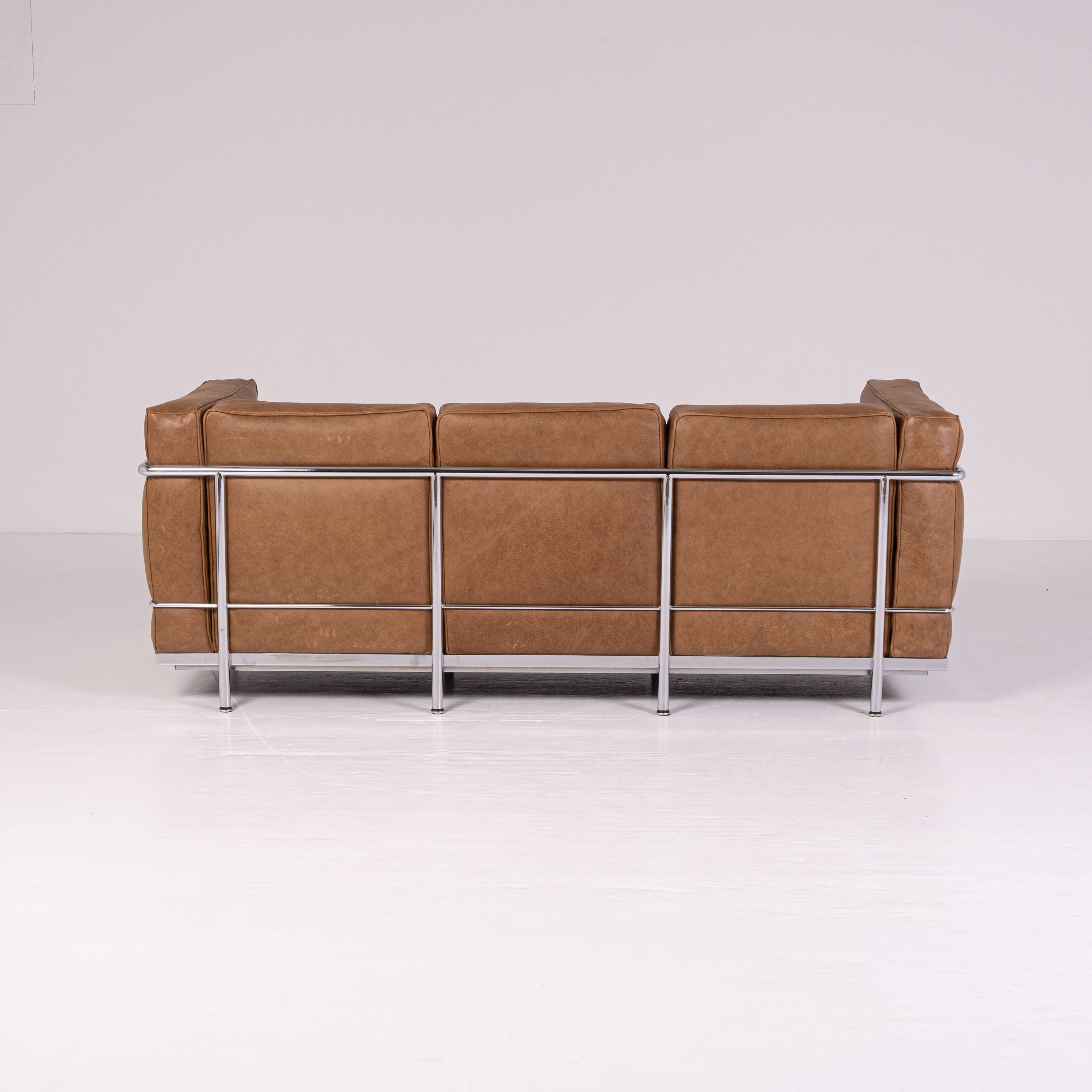 LC2 three-seater sofa by Le Corbusier, Pierre Jeanneret, and Charlotte Perriand for Cassina