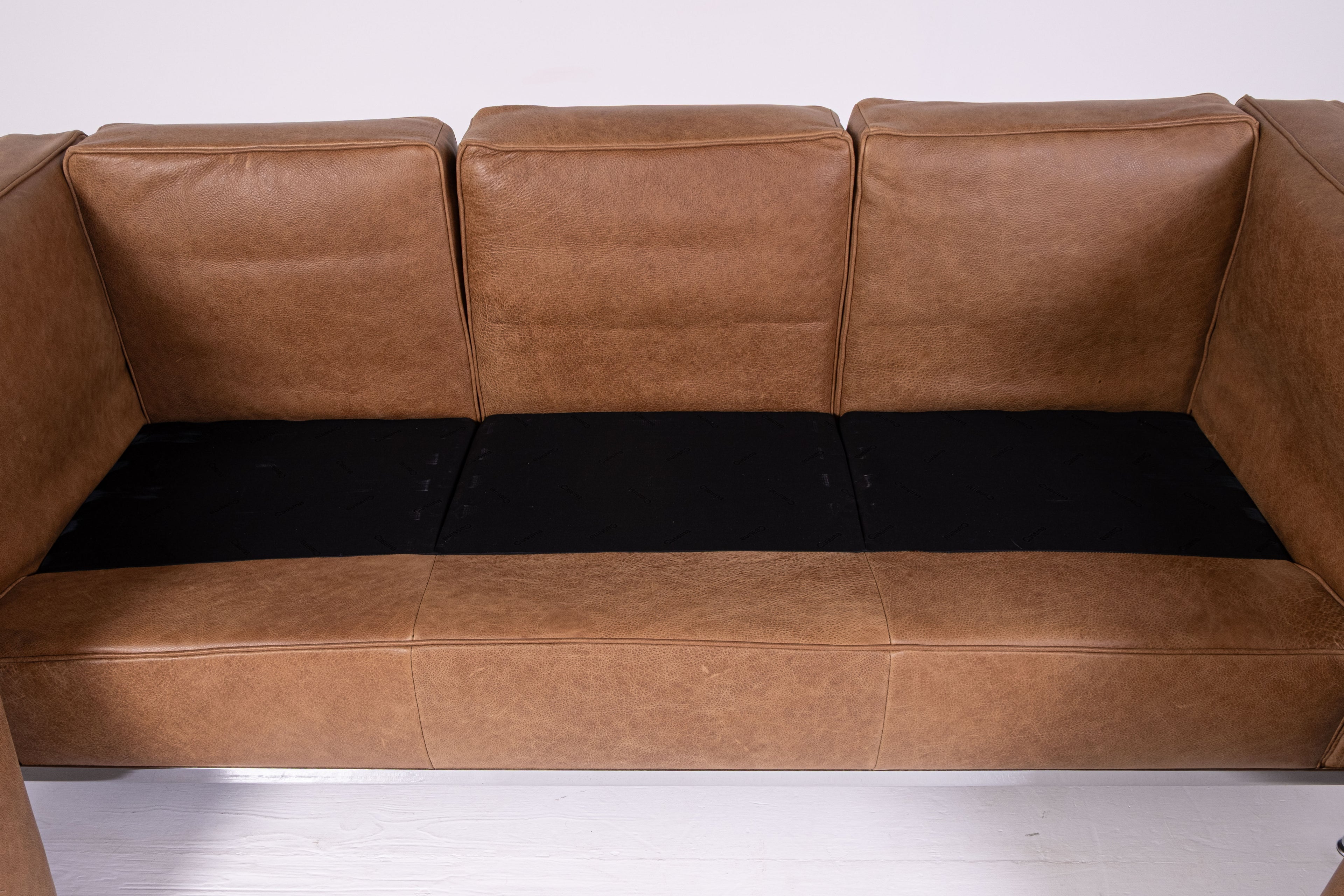 LC2 three-seater sofa by Le Corbusier, Pierre Jeanneret, and Charlotte Perriand for Cassina