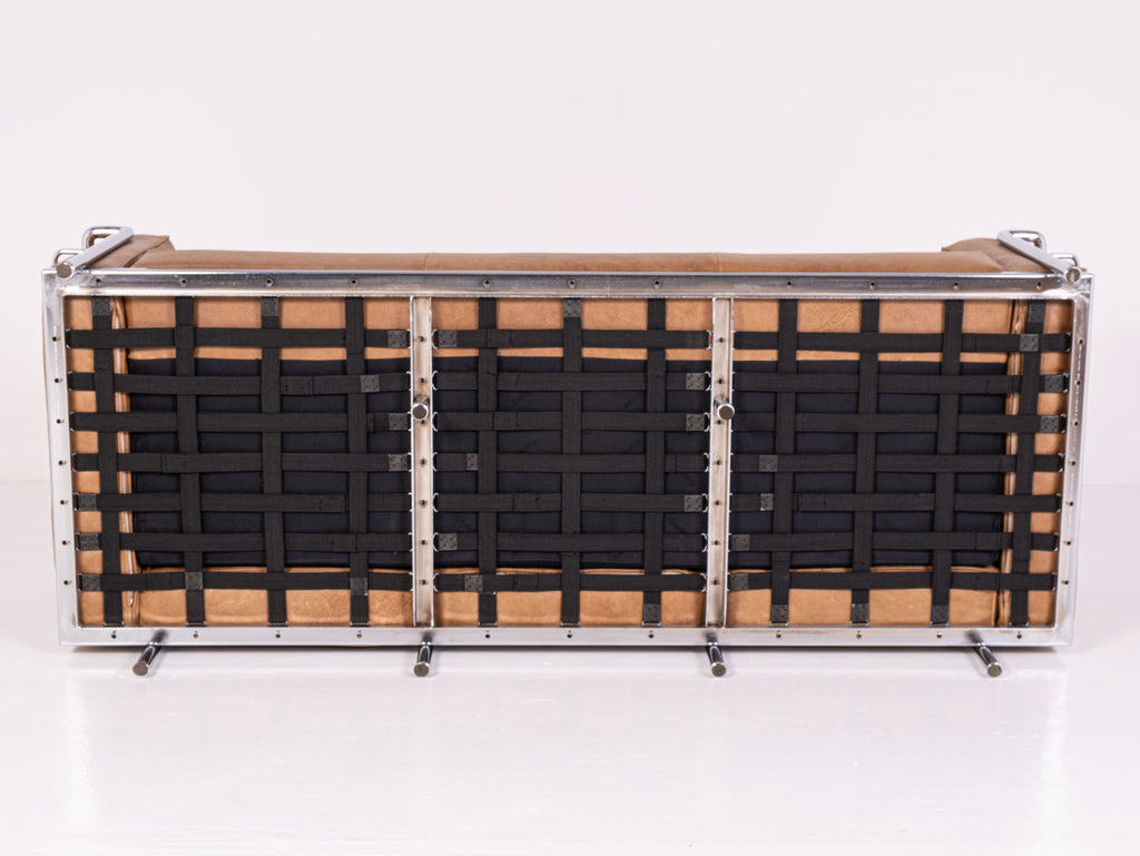 LC2 three-seater sofa by Le Corbusier, Pierre Jeanneret, and Charlotte Perriand for Cassina