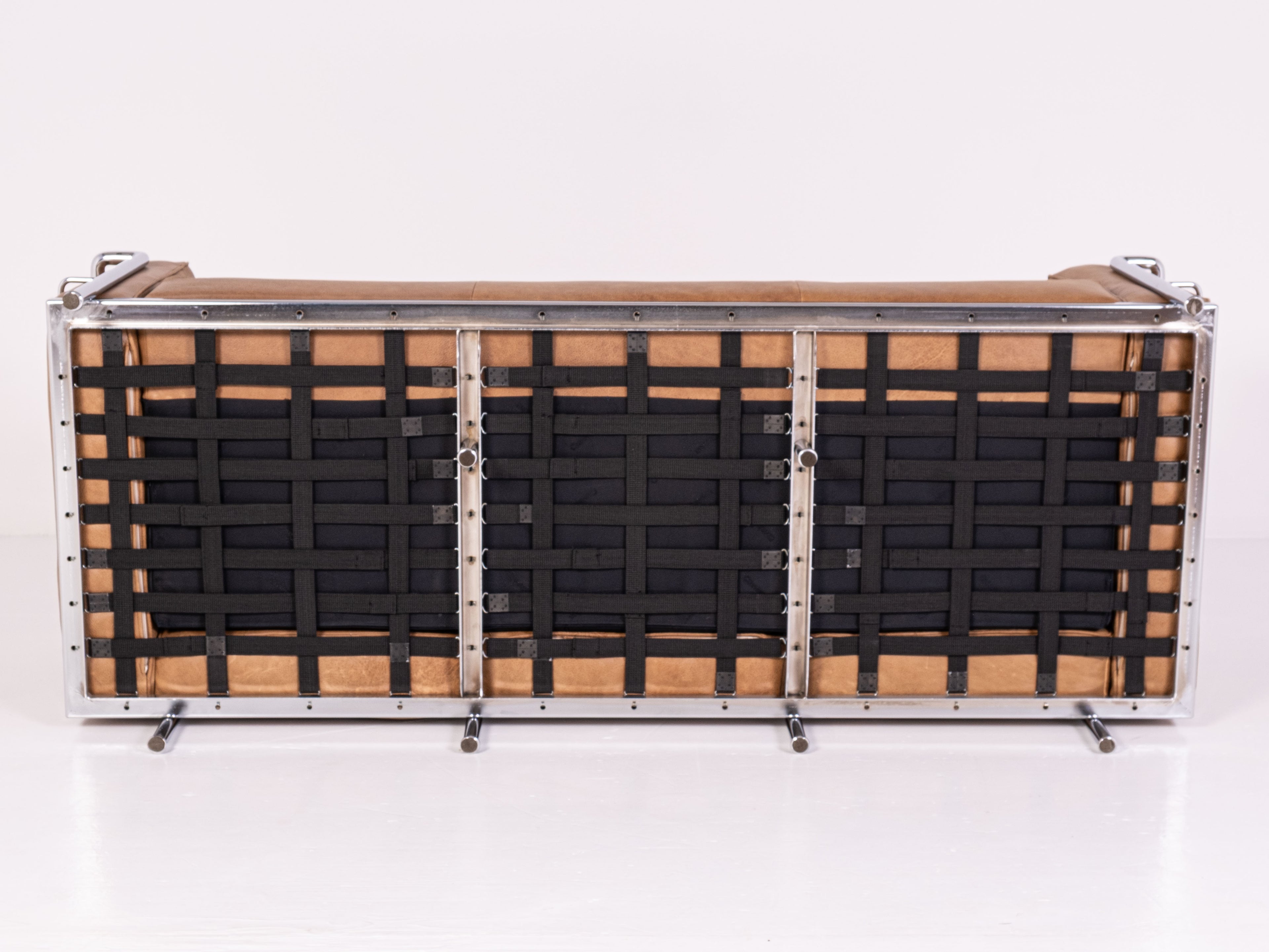 LC2 three-seater sofa by Le Corbusier, Pierre Jeanneret, and Charlotte Perriand for Cassina