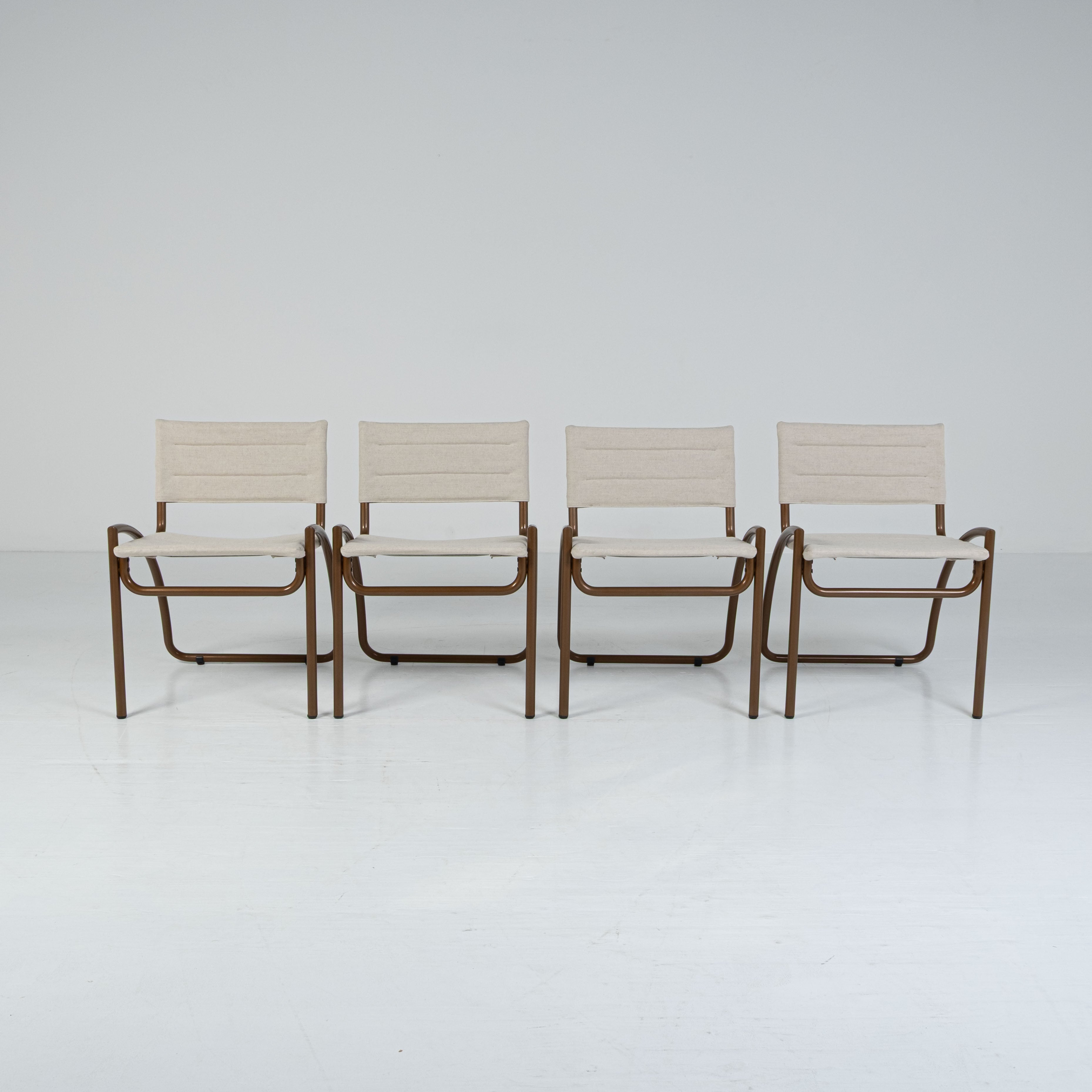 Elam - Gae Aulenti - Sedia - Lira - Acciaio, Tessuto