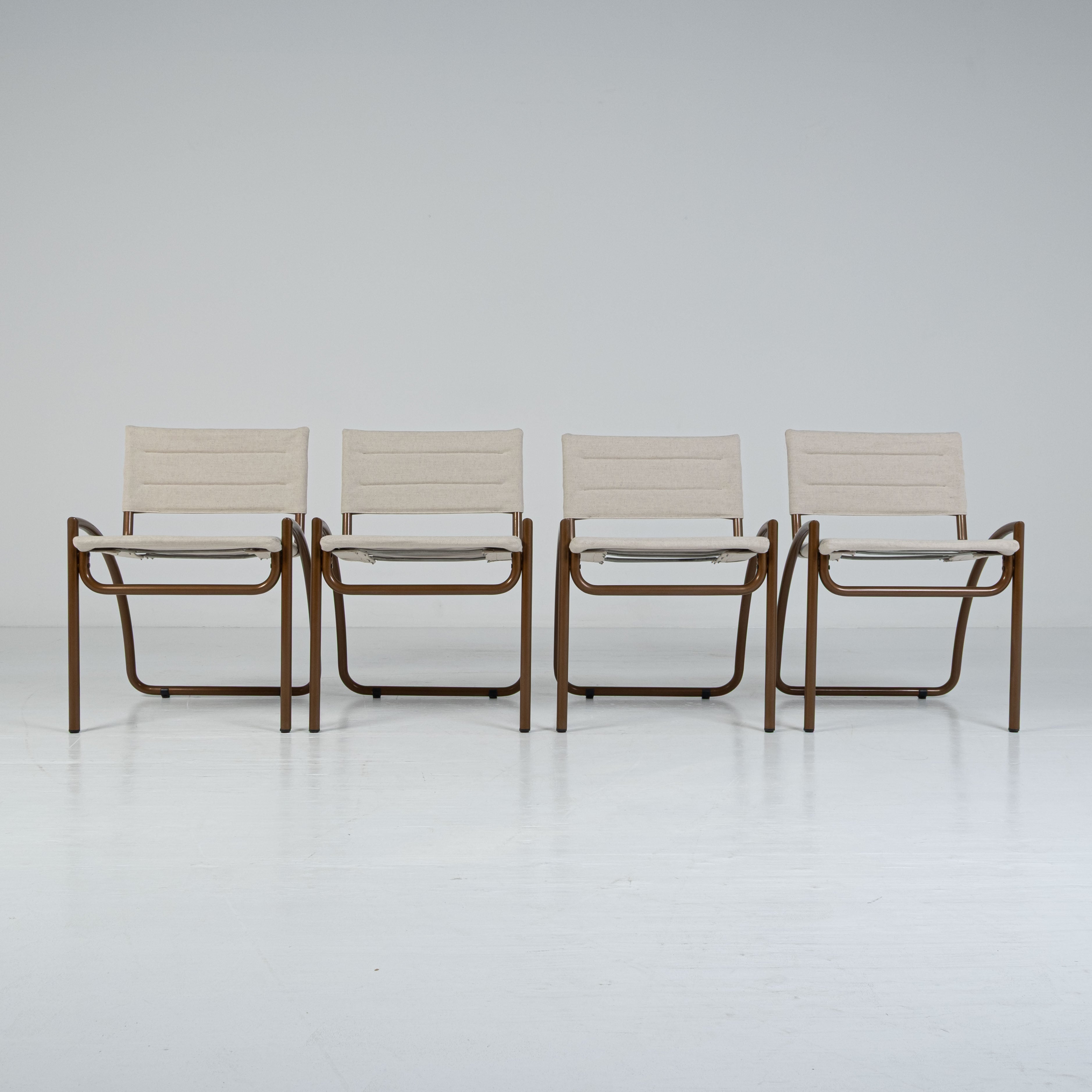 Elam - Gae Aulenti - Sedia - Lira - Acciaio, Tessuto