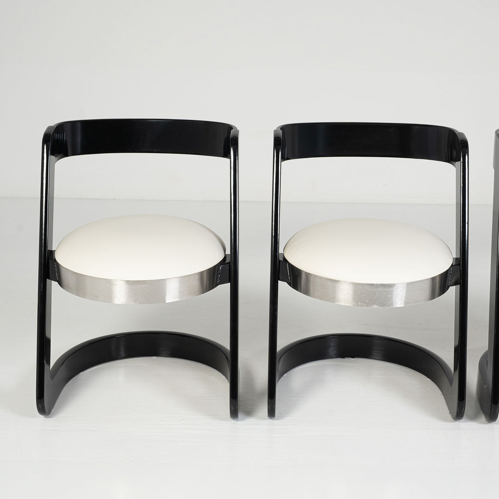Set di sedie a slitta – design Willy Rizzo