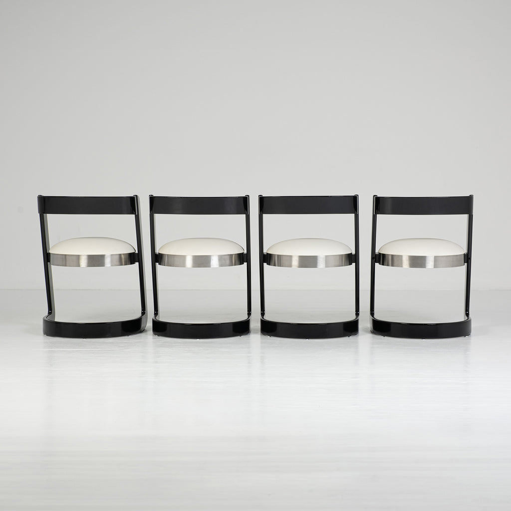 Set di sedie a slitta – design Willy Rizzo