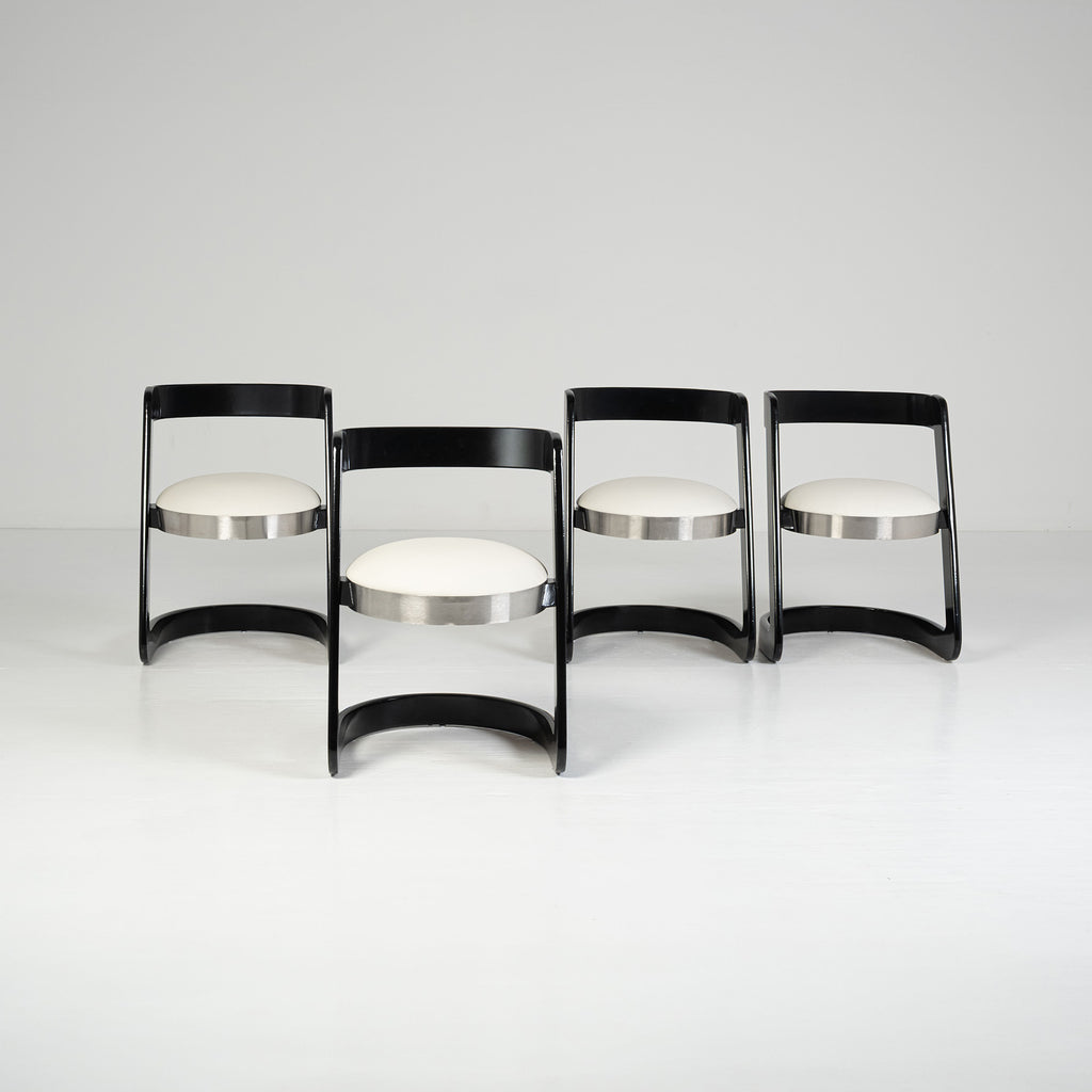 Set di sedie a slitta – design Willy Rizzo
