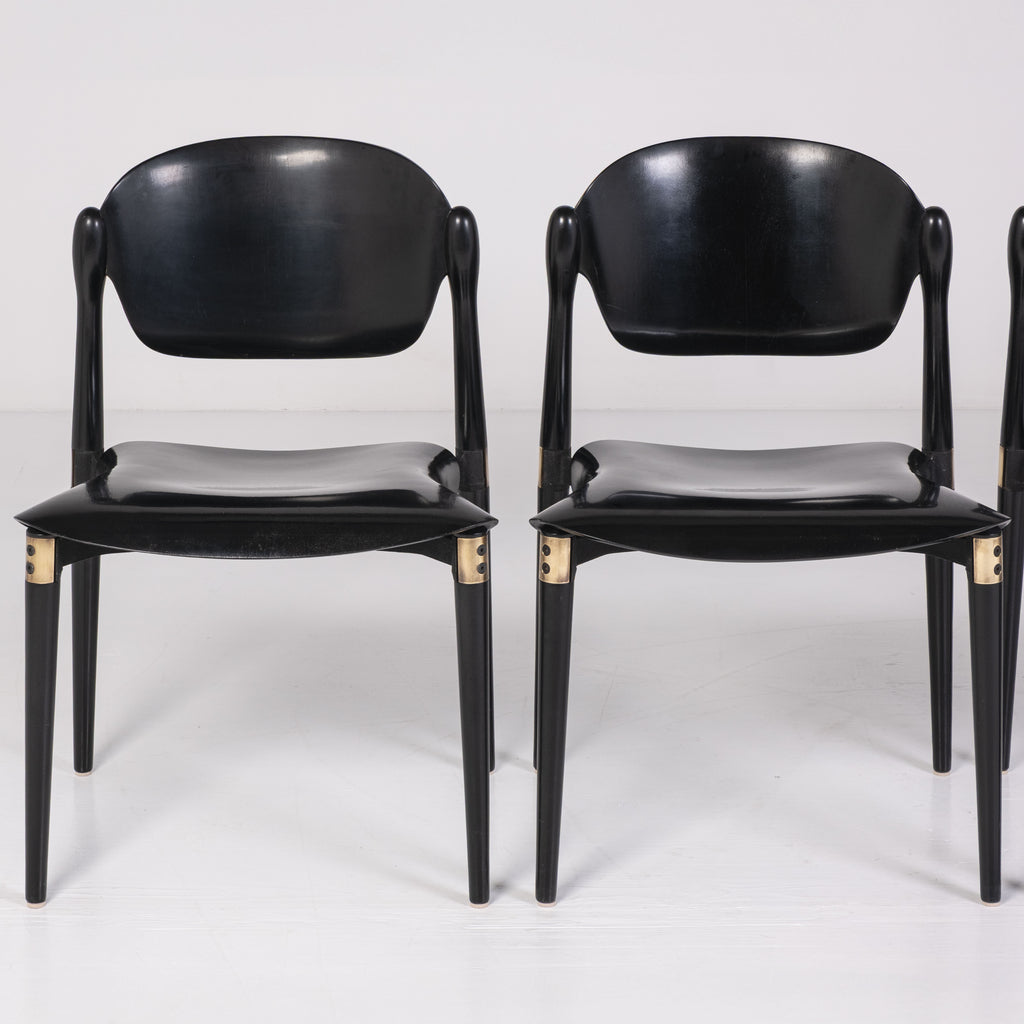Set di 5 sedie S83 Chair di Eugenio Gerli per Tecno