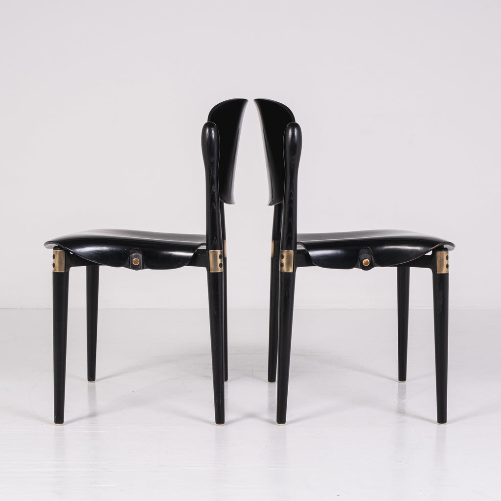 Set di 5 sedie S83 Chair di Eugenio Gerli per Tecno