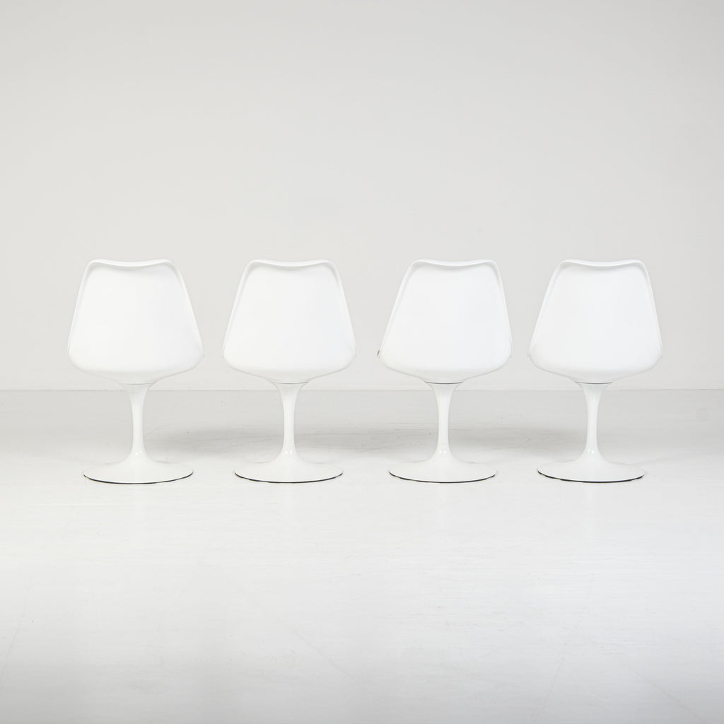 Knoll - Eero Saarinen - Chaise (4) - Chaise Tulipe - Aluminium, Tissu