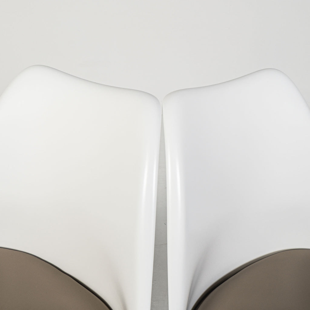 Knoll - Eero Saarinen - Chaise (4) - Chaise Tulipe - Aluminium, Tissu