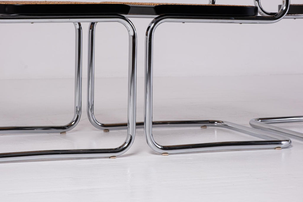 Lot de 4 chaises Cesca Chair de Marcel Breuer – Production Gavina