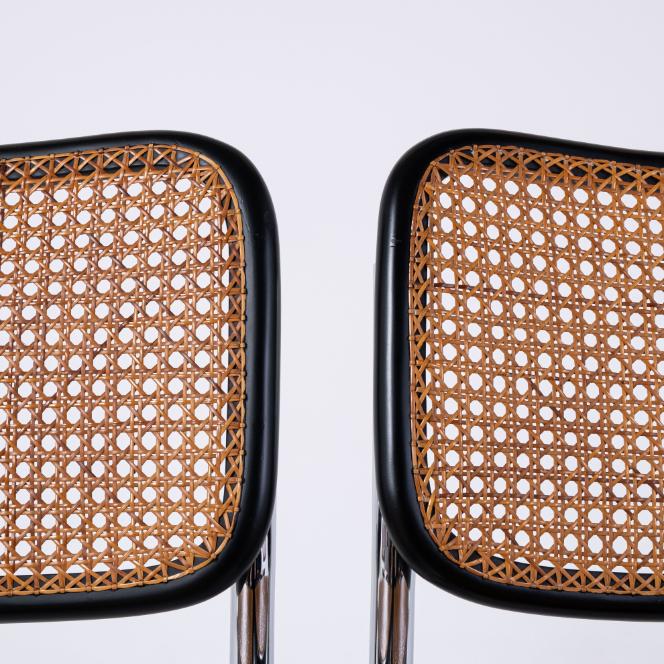 Lot de 4 chaises Cesca Chair de Marcel Breuer – Production Gavina