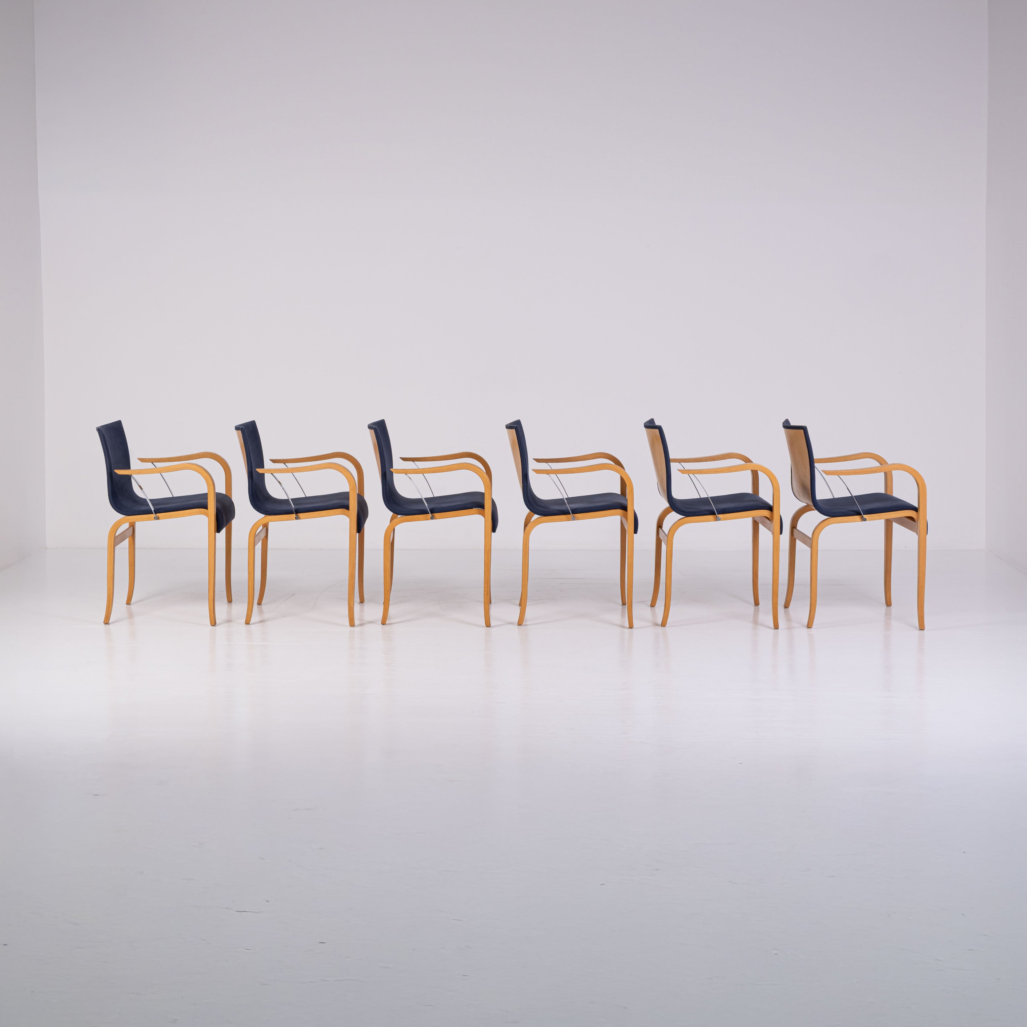 Set di 6 Sedie Modello Ginotta per Knoll