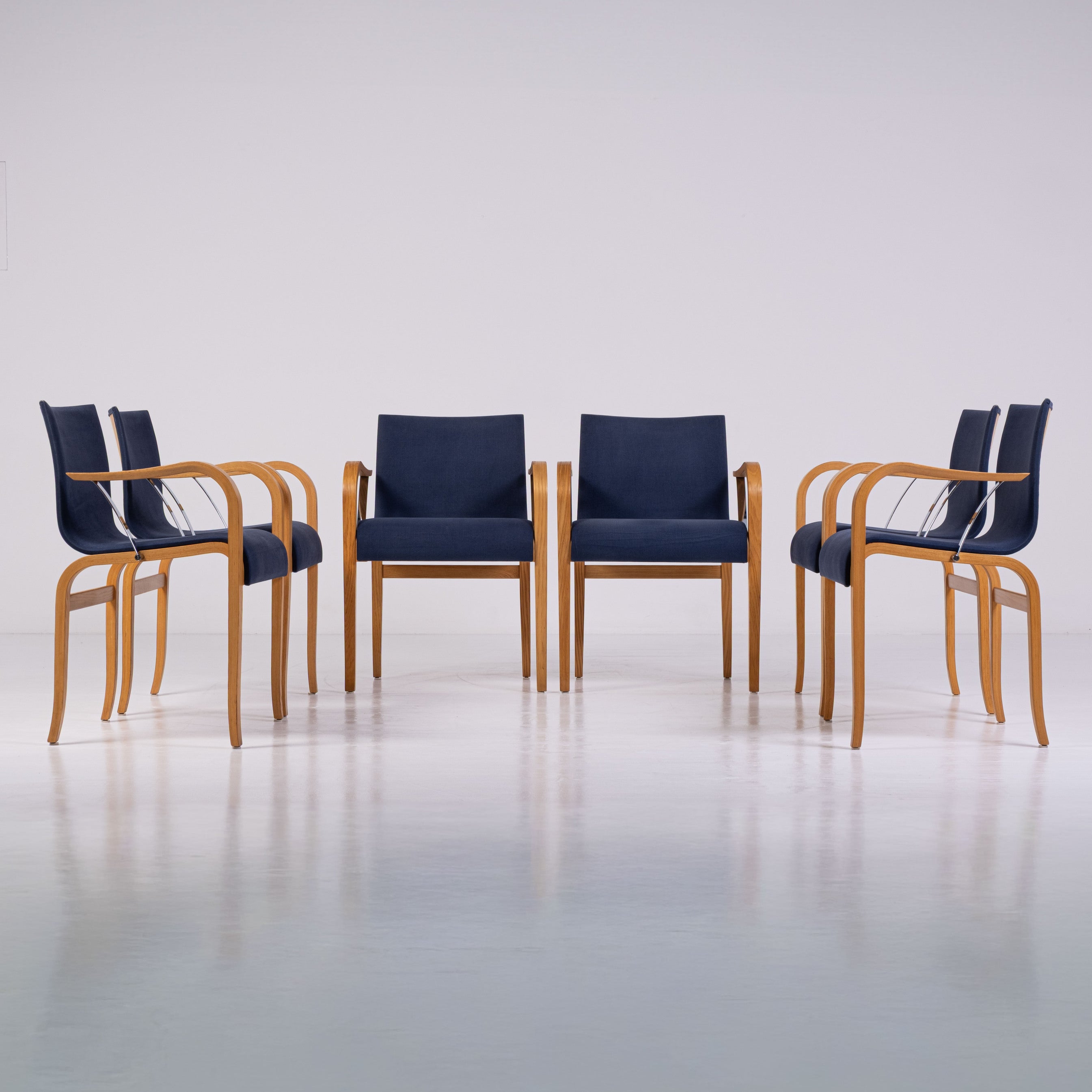Set di 6 Sedie Modello Ginotta per Knoll