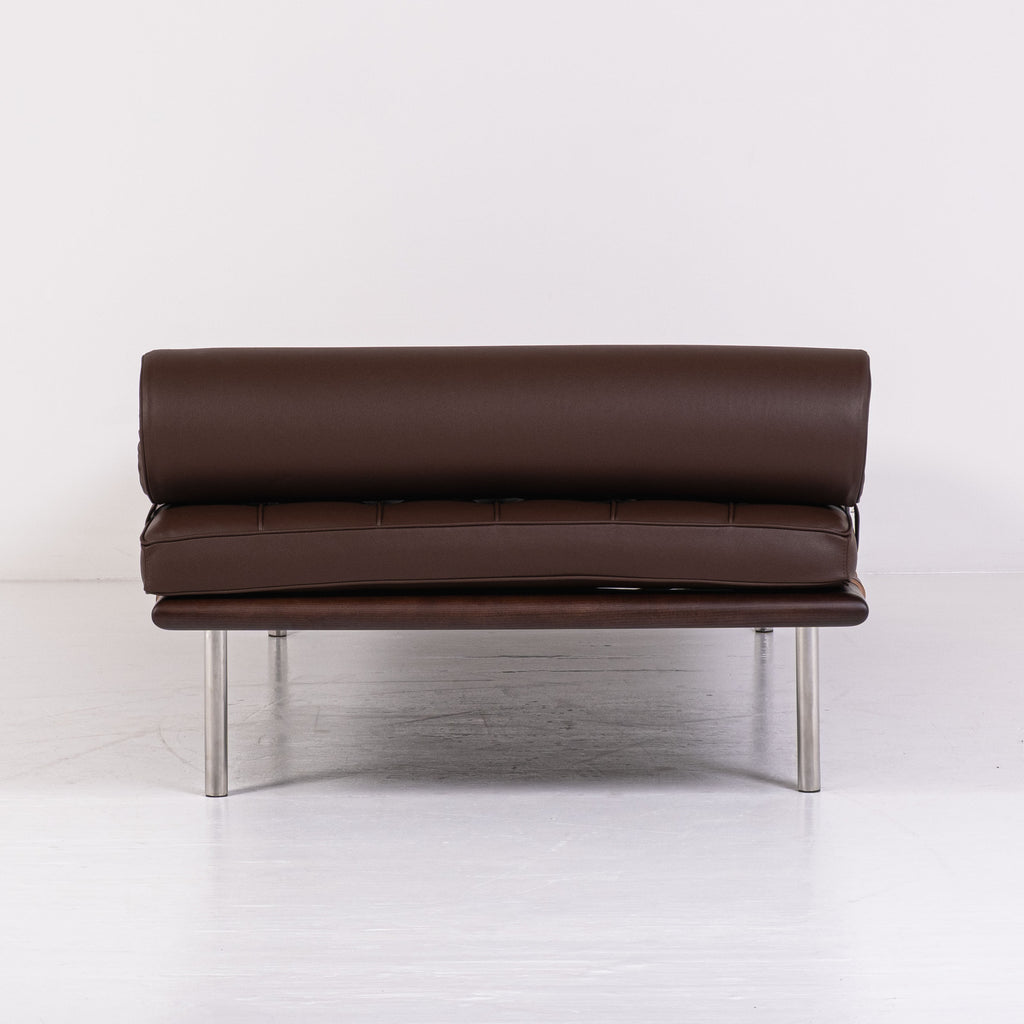 Knoll - Ludwig Mies van der Rohe - Daybed - Barcelona day bed - Acciaio, Pelle, Legno - Nuovo