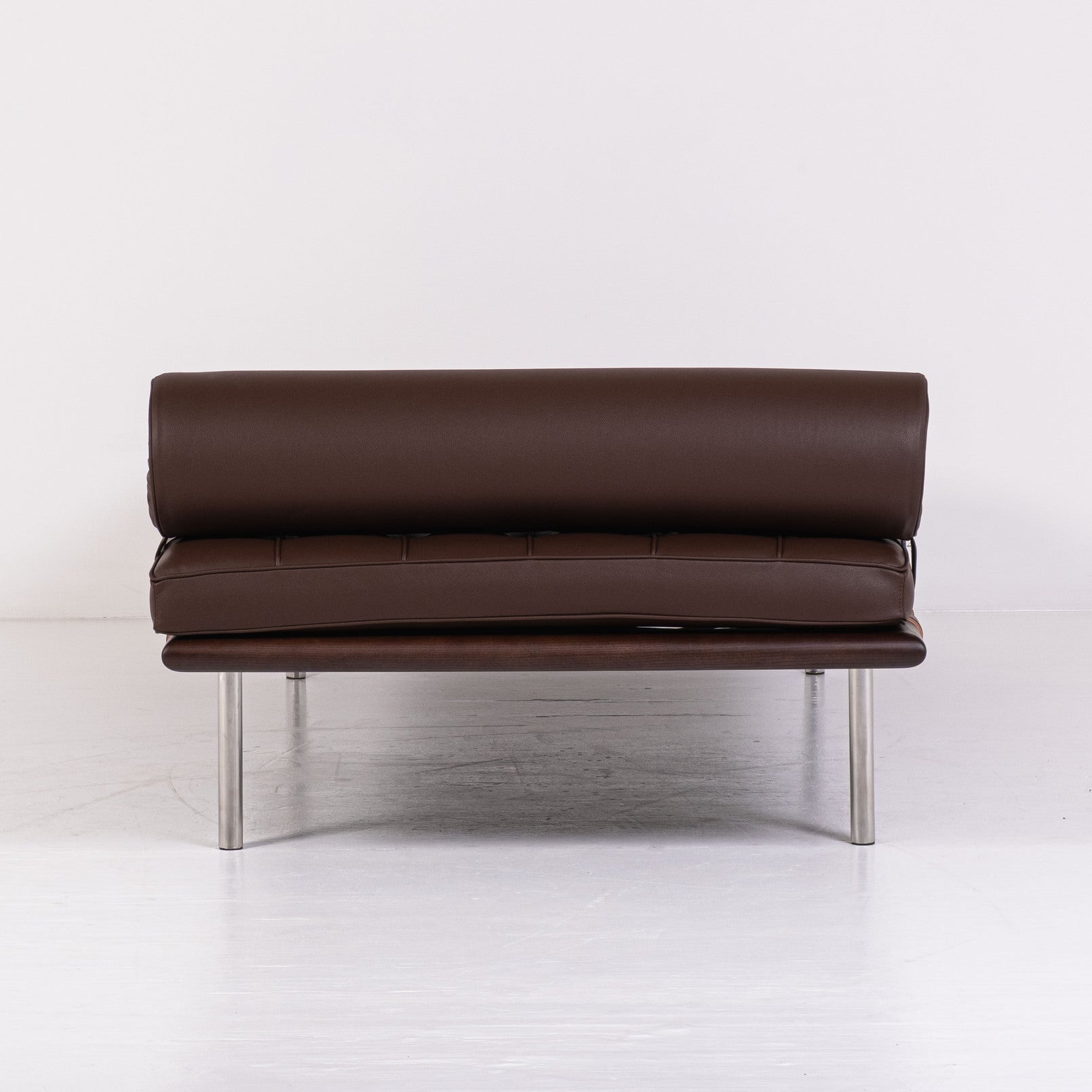 Knoll - Ludwig Mies van der Rohe - Daybed - Barcelona day bed - Acciaio, Pelle, Legno - Nuovo