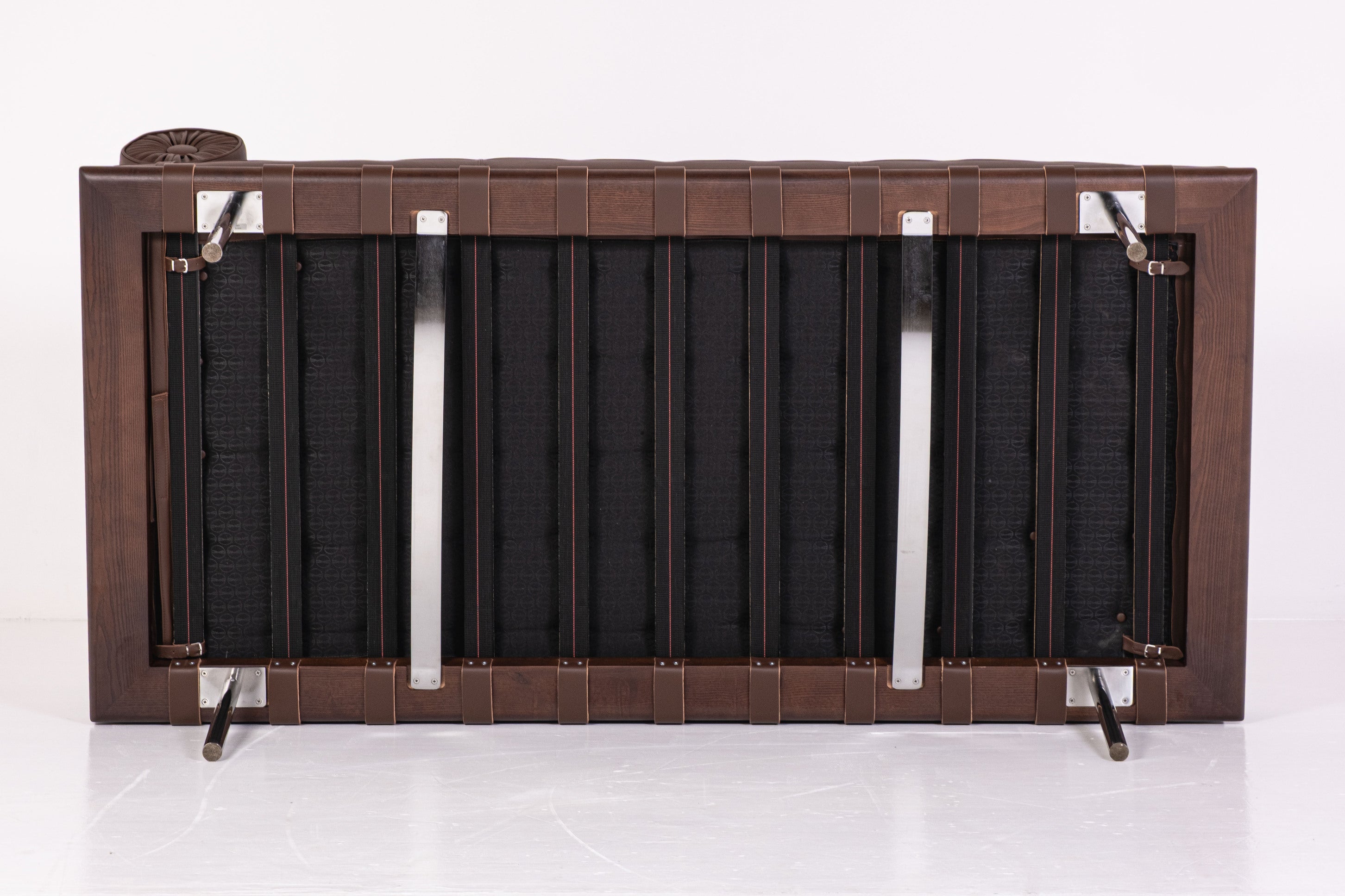 Knoll - Ludwig Mies van der Rohe - Daybed - Barcelona day bed - Acciaio, Pelle, Legno - Nuovo