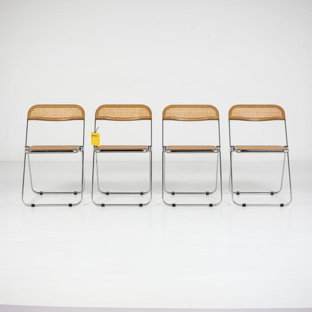 Set di 4 Sedie Plia Cané – Design Giancarlo Piretti per Anonima Castelli