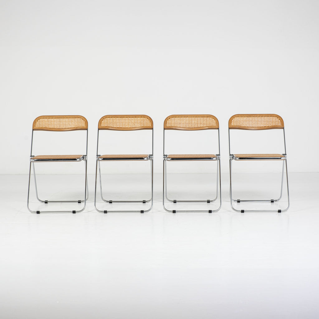 Set di 4 Sedie Plia Cané – Design Giancarlo Piretti per Anonima Castelli