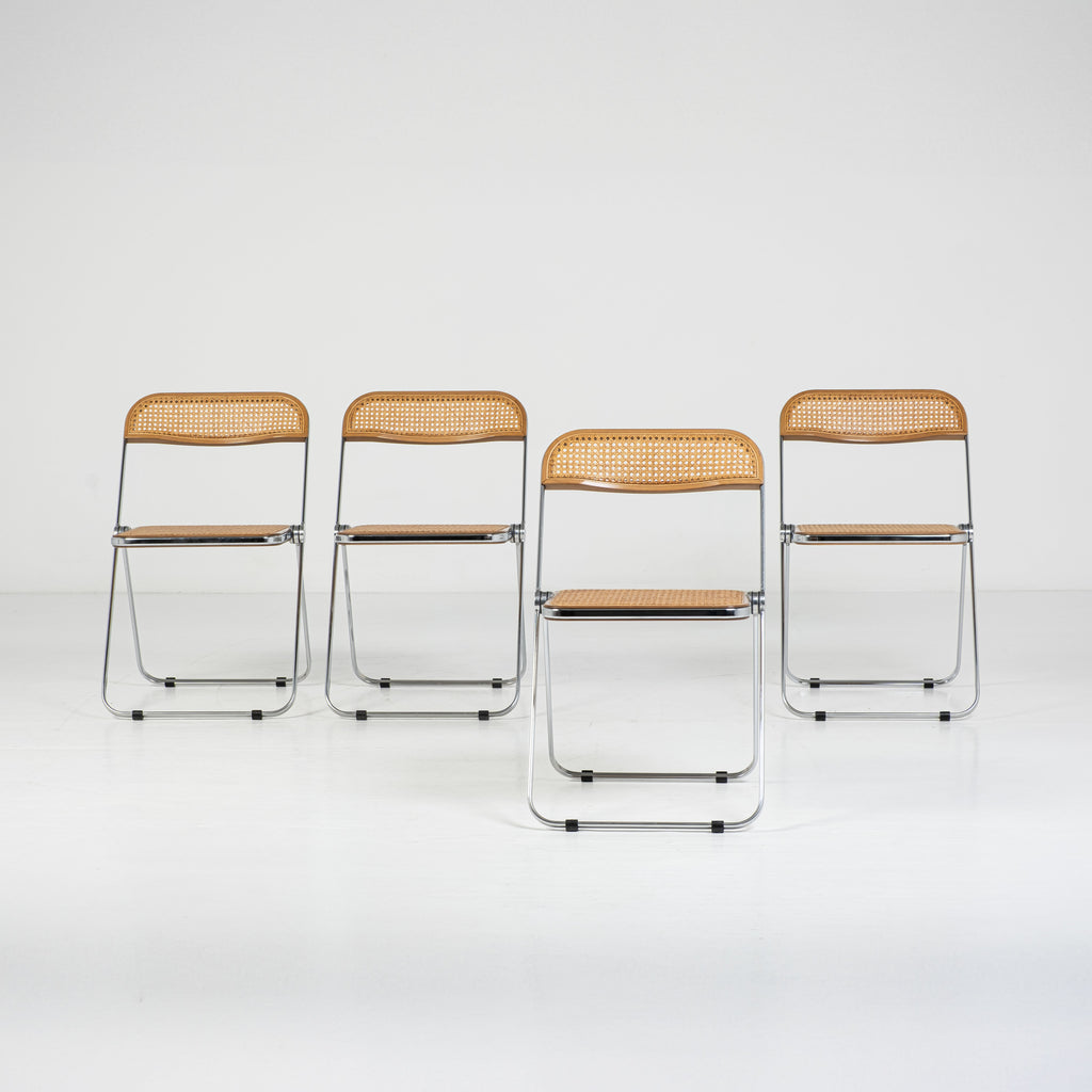 Set di 4 Sedie Plia Cané – Design Giancarlo Piretti per Anonima Castelli