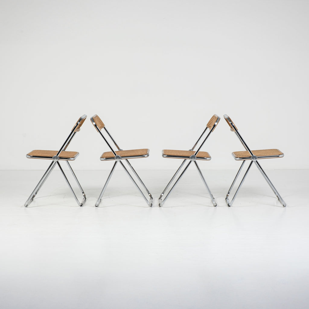 Set di 4 Sedie Plia Cané – Design Giancarlo Piretti per Anonima Castelli