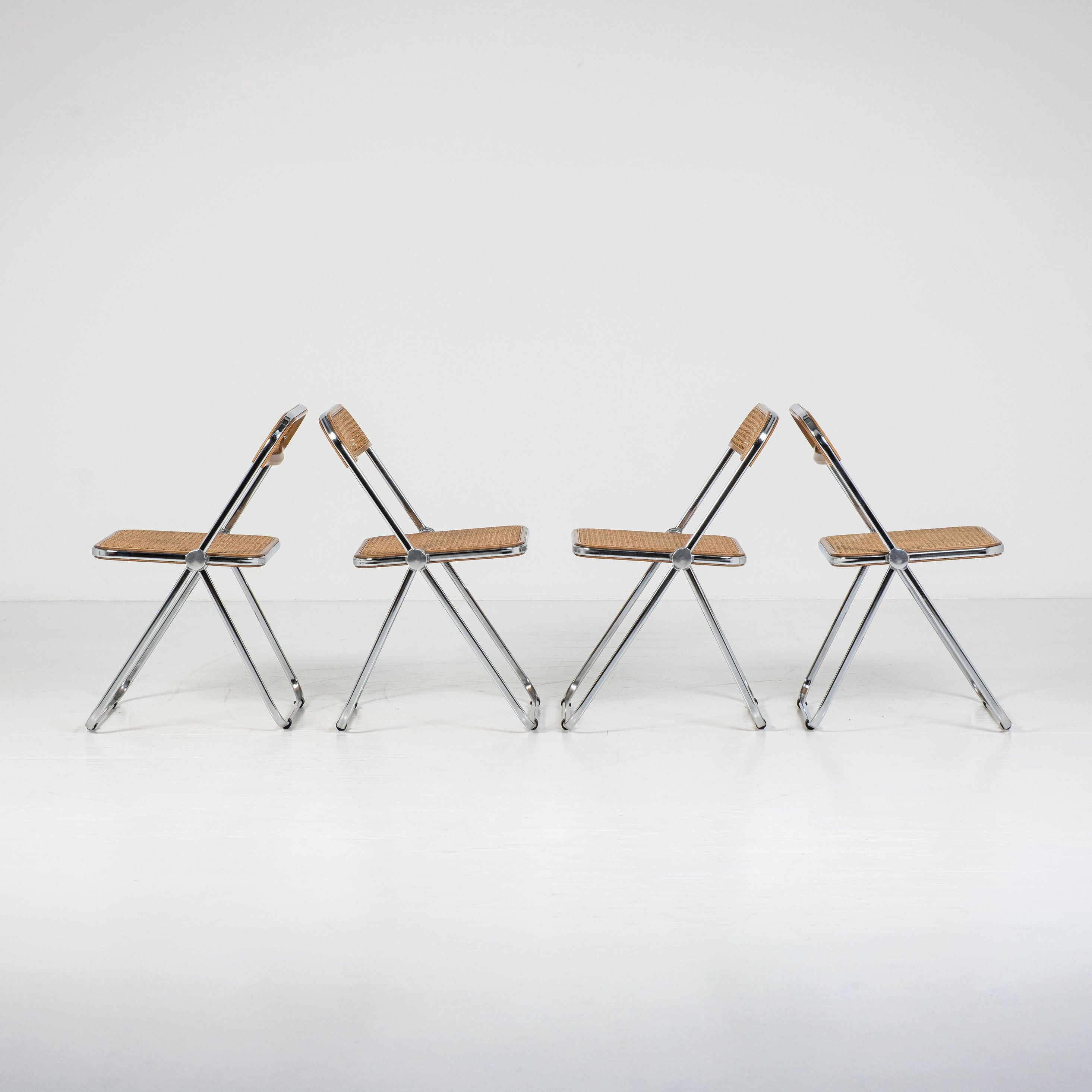 Set di 4 Sedie Plia Cané – Design Giancarlo Piretti per Anonima Castelli