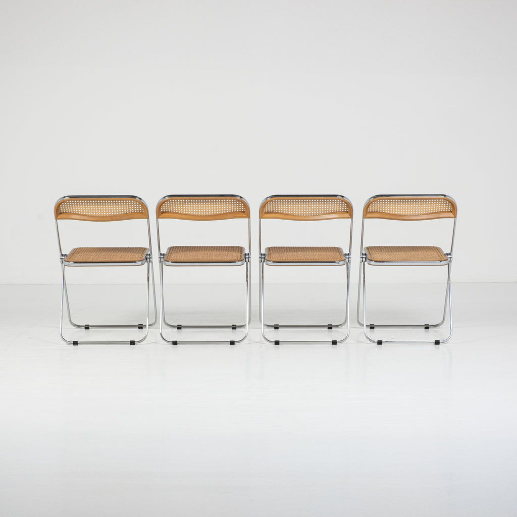 Set di 4 Sedie Plia Cané – Design Giancarlo Piretti per Anonima Castelli