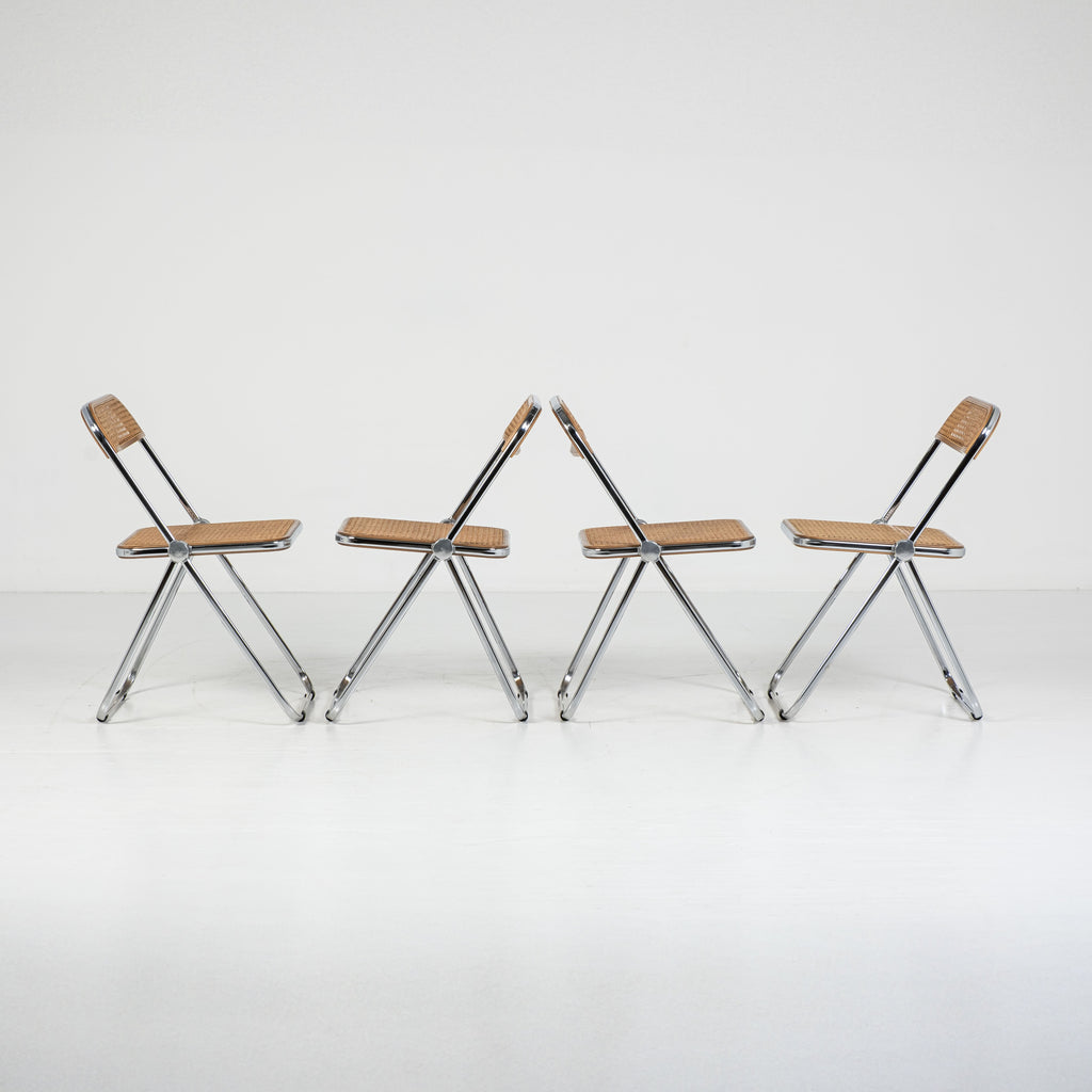 Set di 4 Sedie Plia Cané – Design Giancarlo Piretti per Anonima Castelli