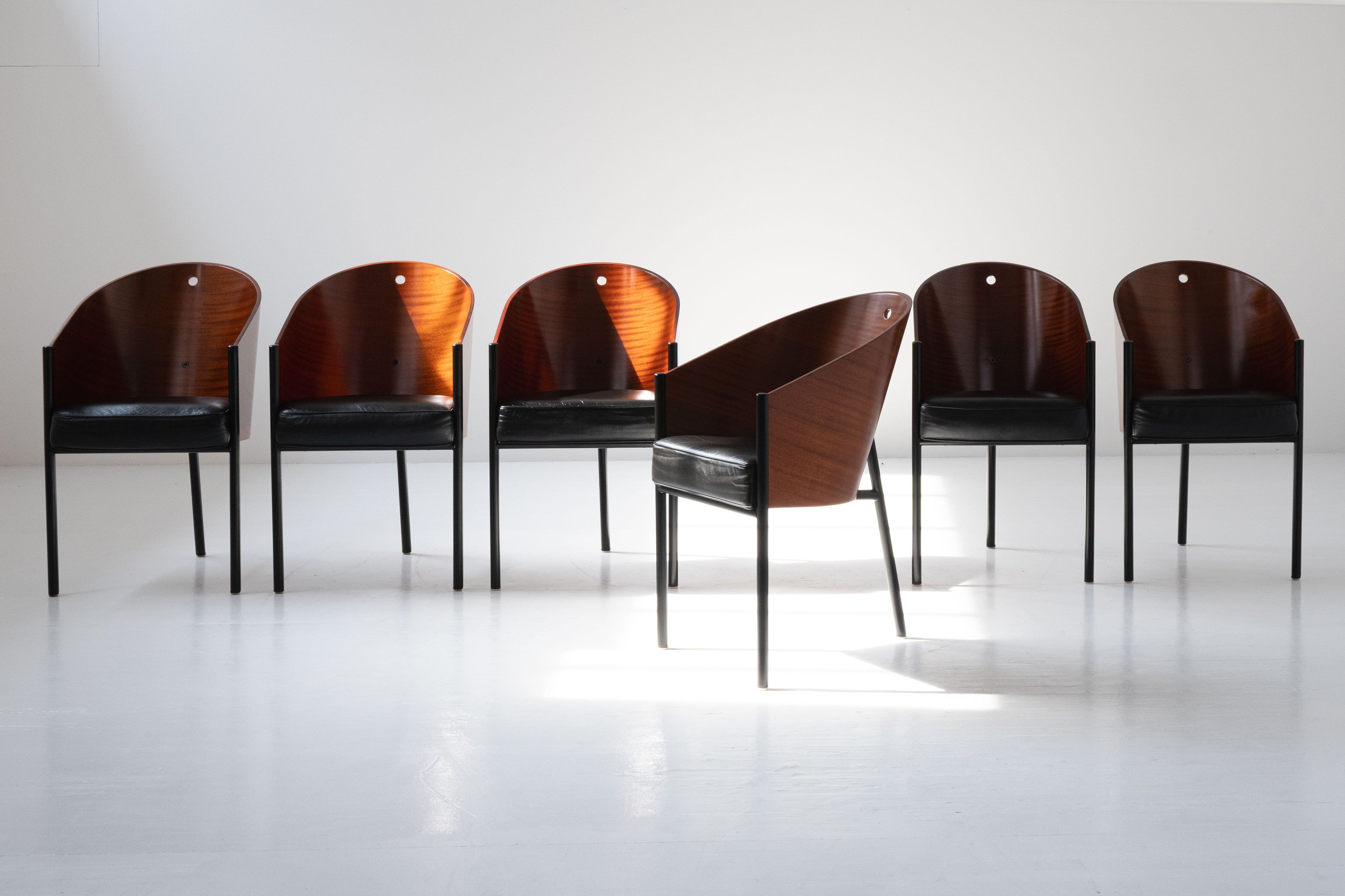 Set di 6 Poltrone Costes di Philippe Starck per Driade