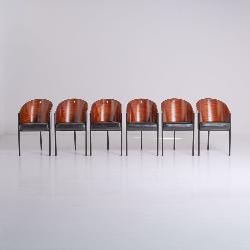 Set di 6 Poltrone Costes di Philippe Starck per Driade