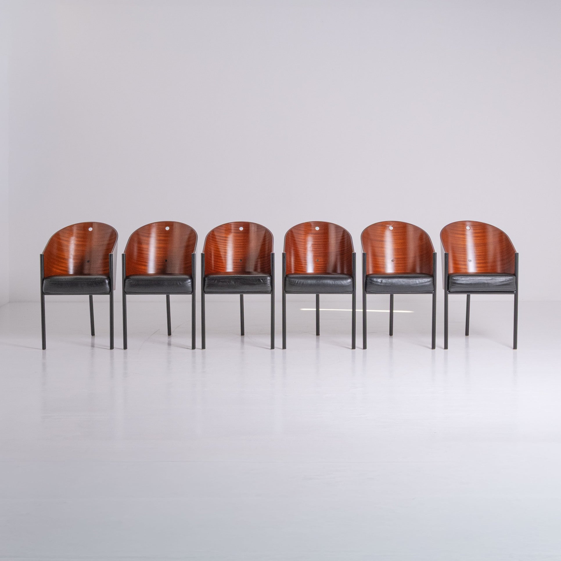 Set di 6 Poltrone Costes di Philippe Starck per Driade
