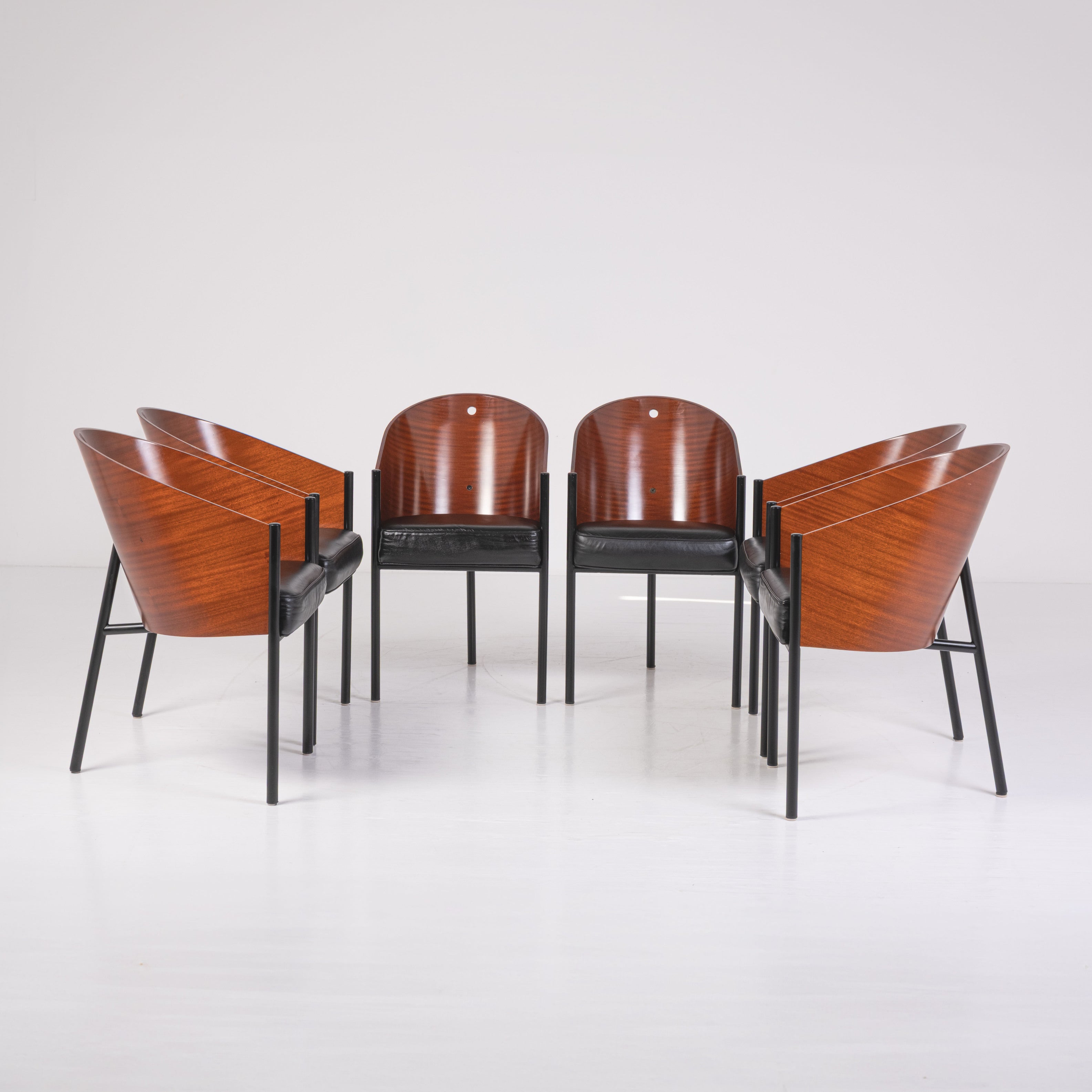 Set di 6 Poltrone Costes di Philippe Starck per Driade