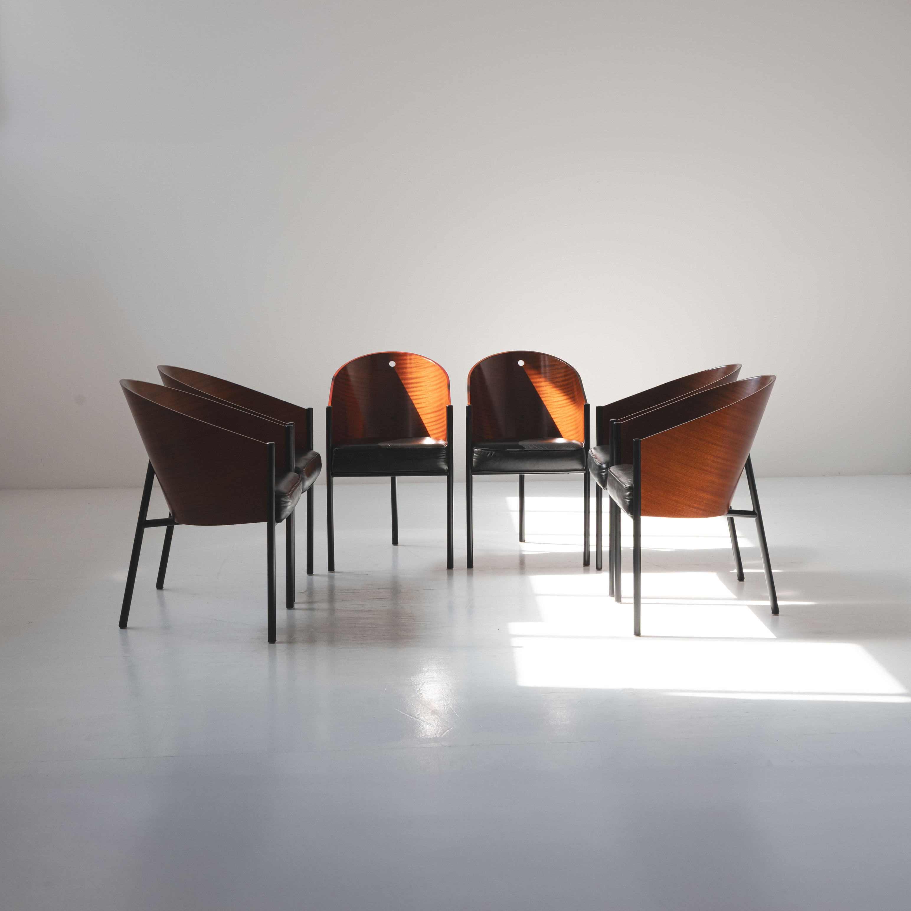 Set di 6 Poltrone Costes di Philippe Starck per Driade