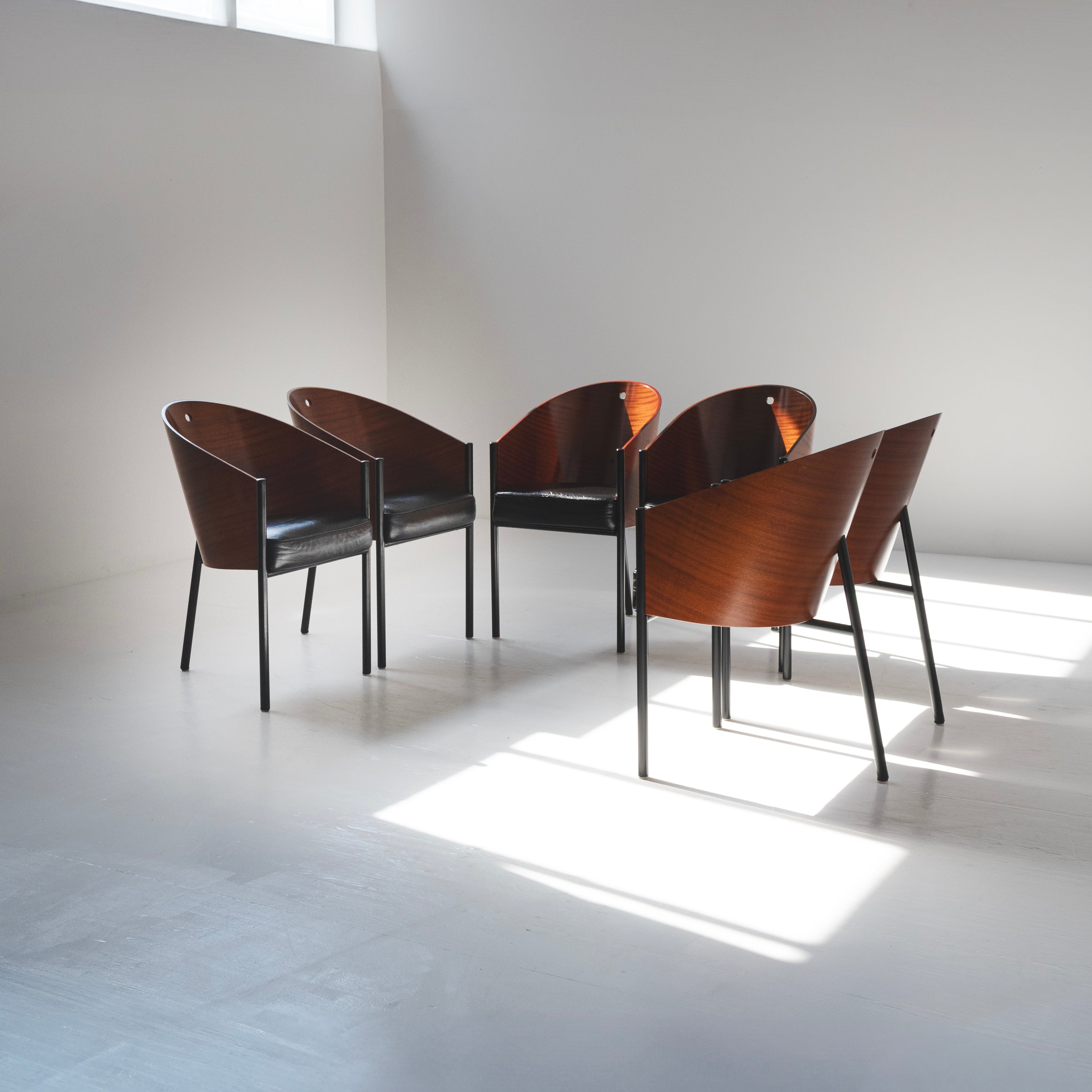 Set di 6 Poltrone Costes di Philippe Starck per Driade