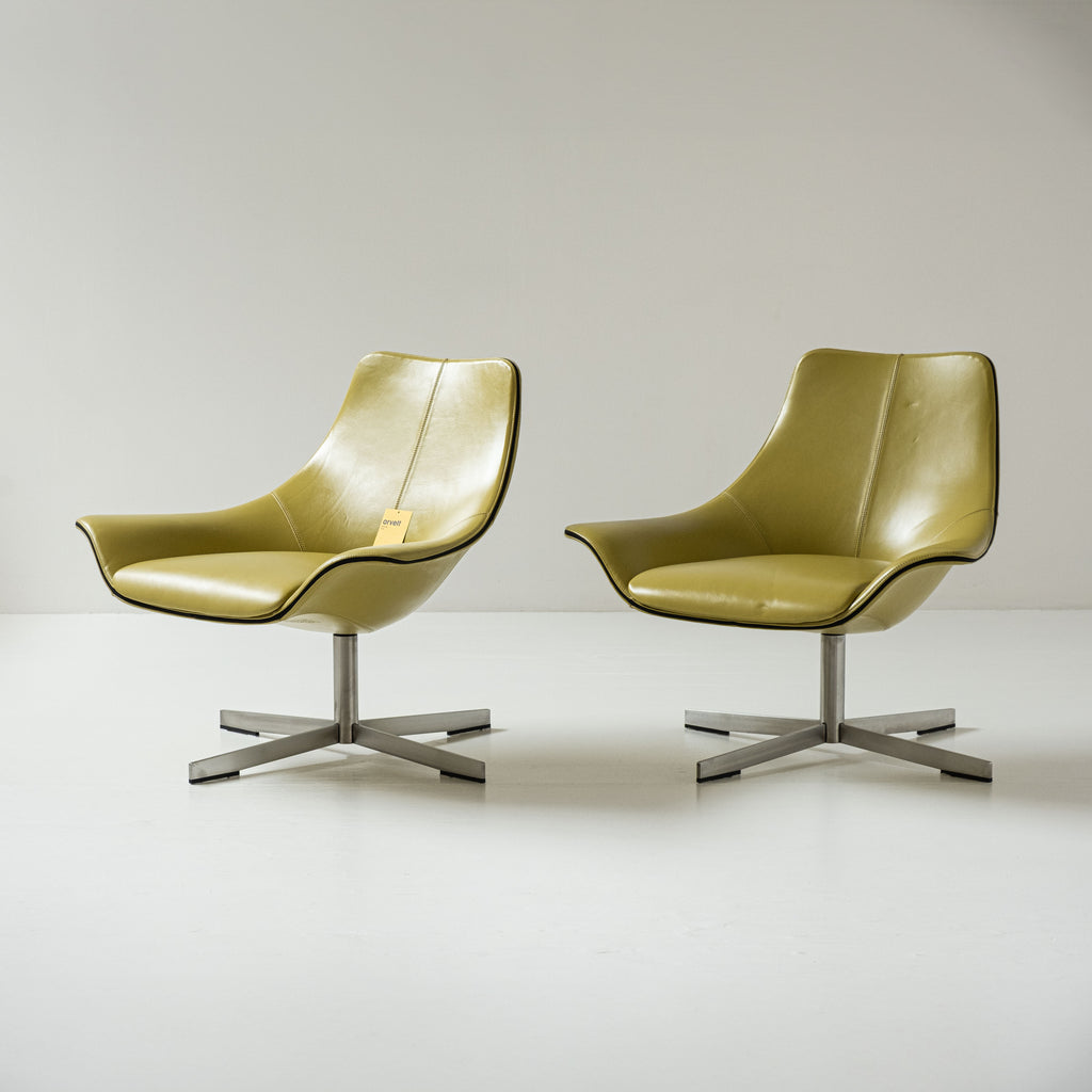 Coppia di Poltroncine 2Leather – Design Rodolfo Dordoni per Matteo Grassi