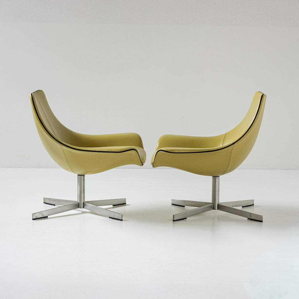 Coppia di Poltroncine 2Leather – Design Rodolfo Dordoni per Matteo Grassi