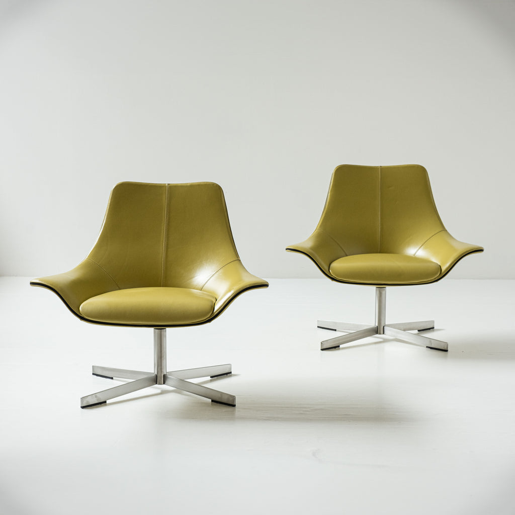 Coppia di Poltroncine 2Leather – Design Rodolfo Dordoni per Matteo Grassi
