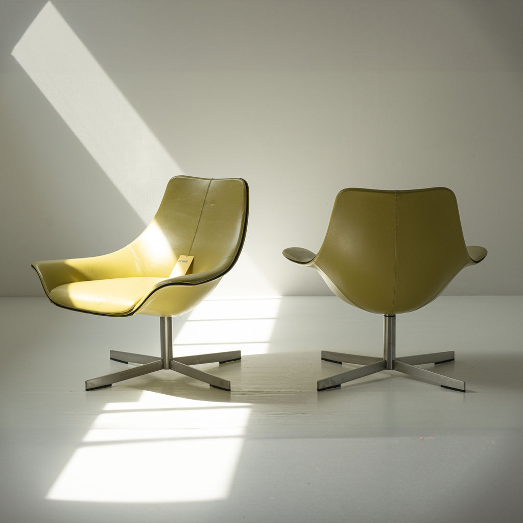 Coppia di Poltroncine 2Leather – Design Rodolfo Dordoni per Matteo Grassi