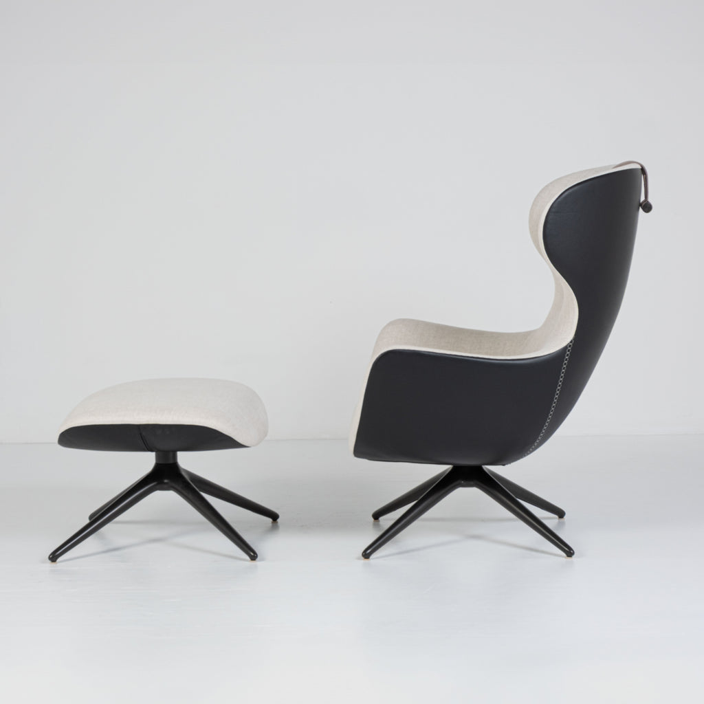 Poltrona Mad Joker con Pouf – Design Marcel Wanders per Poliform