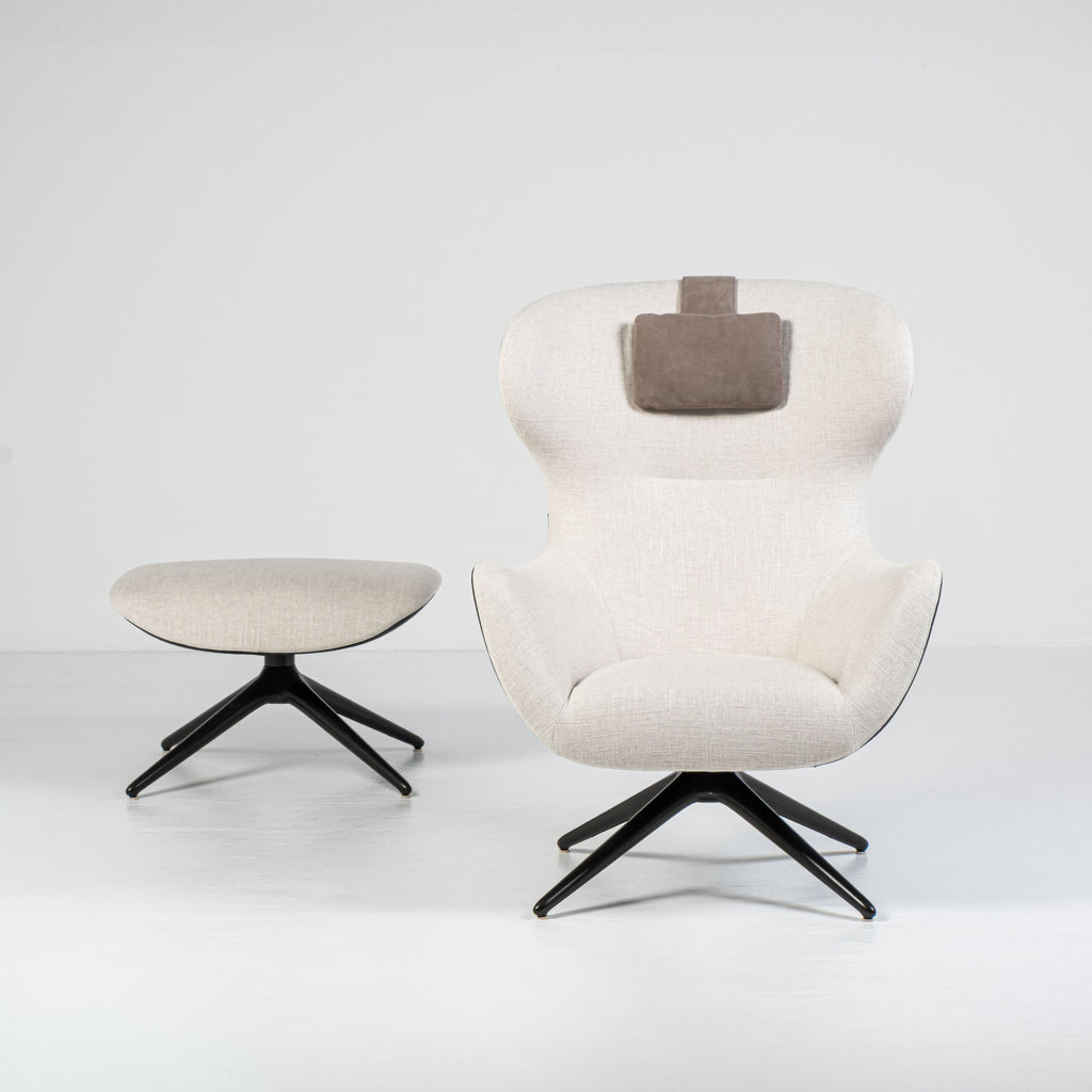 Poltrona Mad Joker con Pouf – Design Marcel Wanders per Poliform